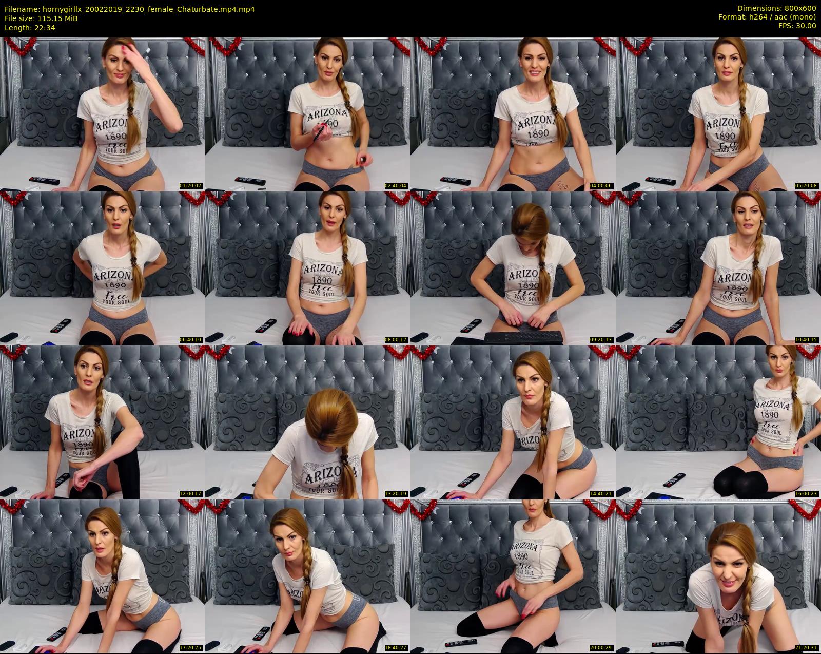 hornygirllx — 23 minute Chaturbate female cam show recording, 480p, Feb 20, 2019