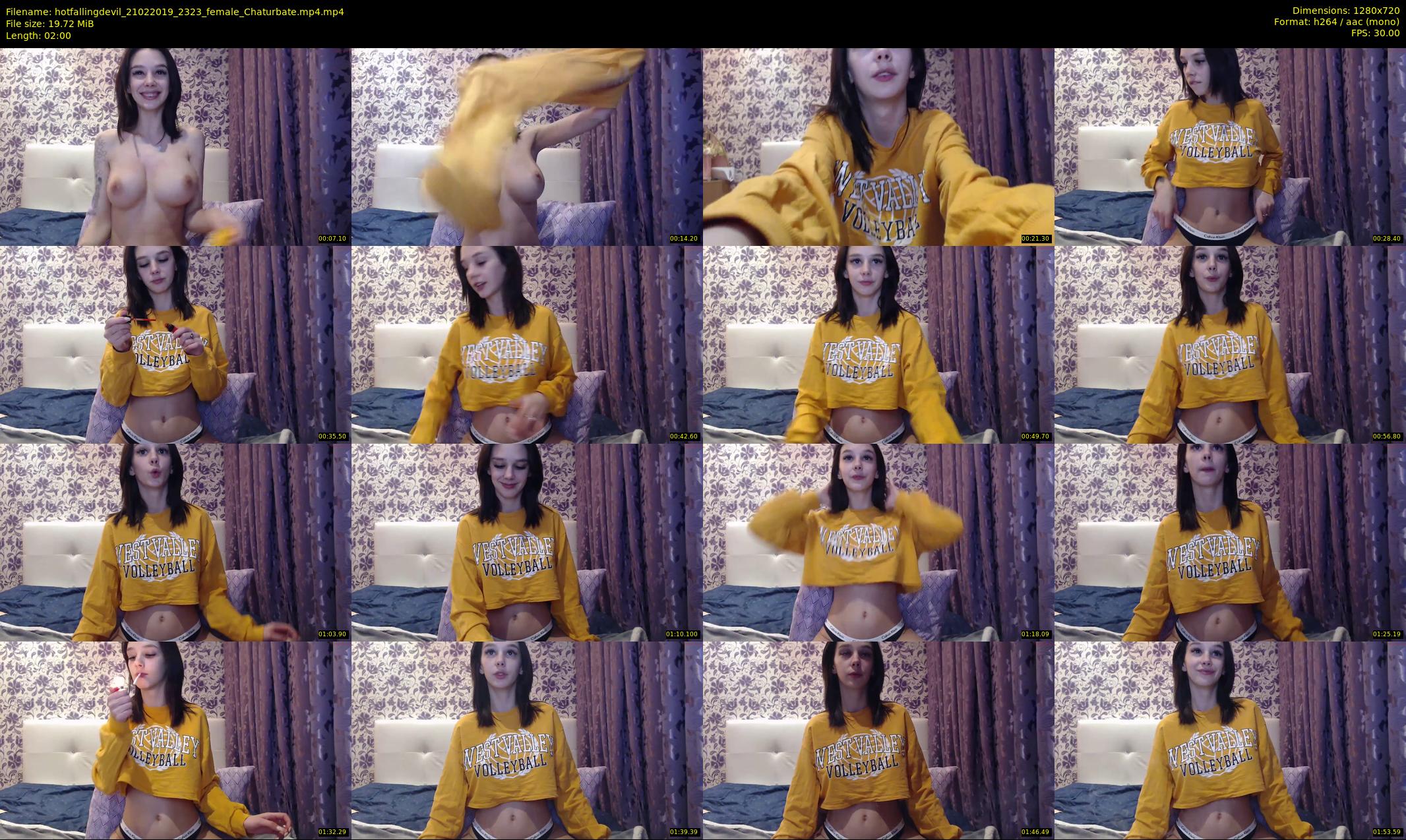 hotfallingdevil — 2 minute Chaturbate female cam show recording, 720p, Feb 21, 2019