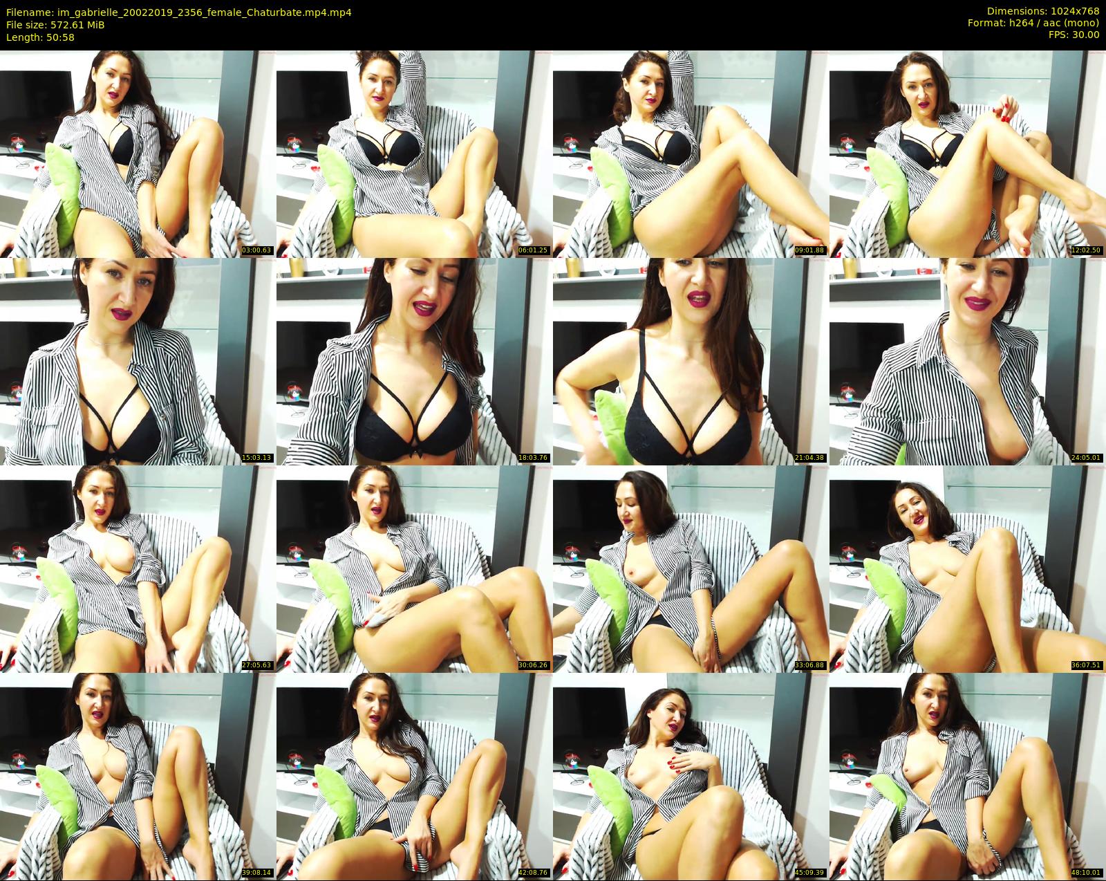 im_gabrielle — 51 minute Chaturbate female cam show recording, 720p, Feb 20, 2019