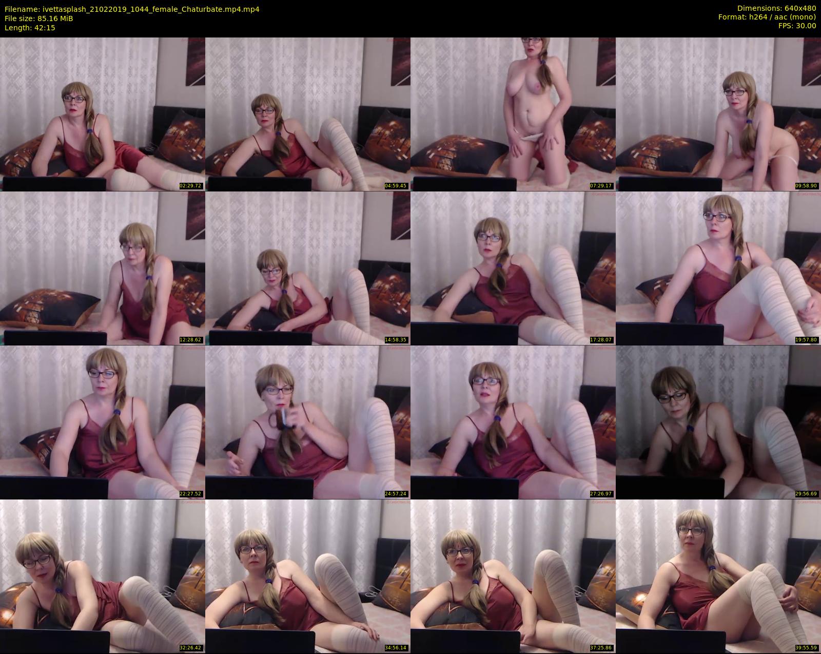 ivettasplash — 43 minute Chaturbate female cam show recording, 480p, Feb 21, 2019