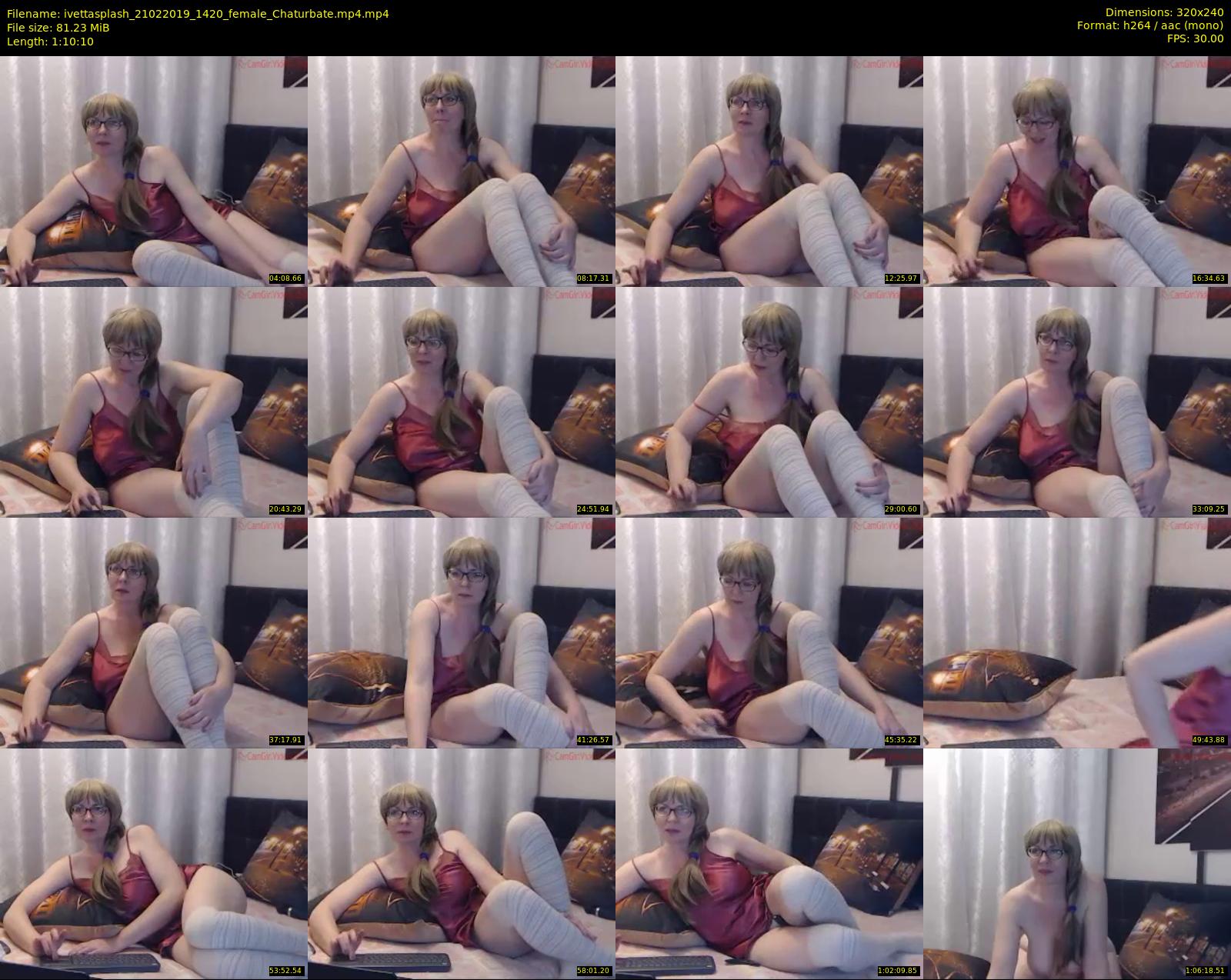 ivettasplash — 71 minute Chaturbate female cam show recording, SD, Feb 21, 2019