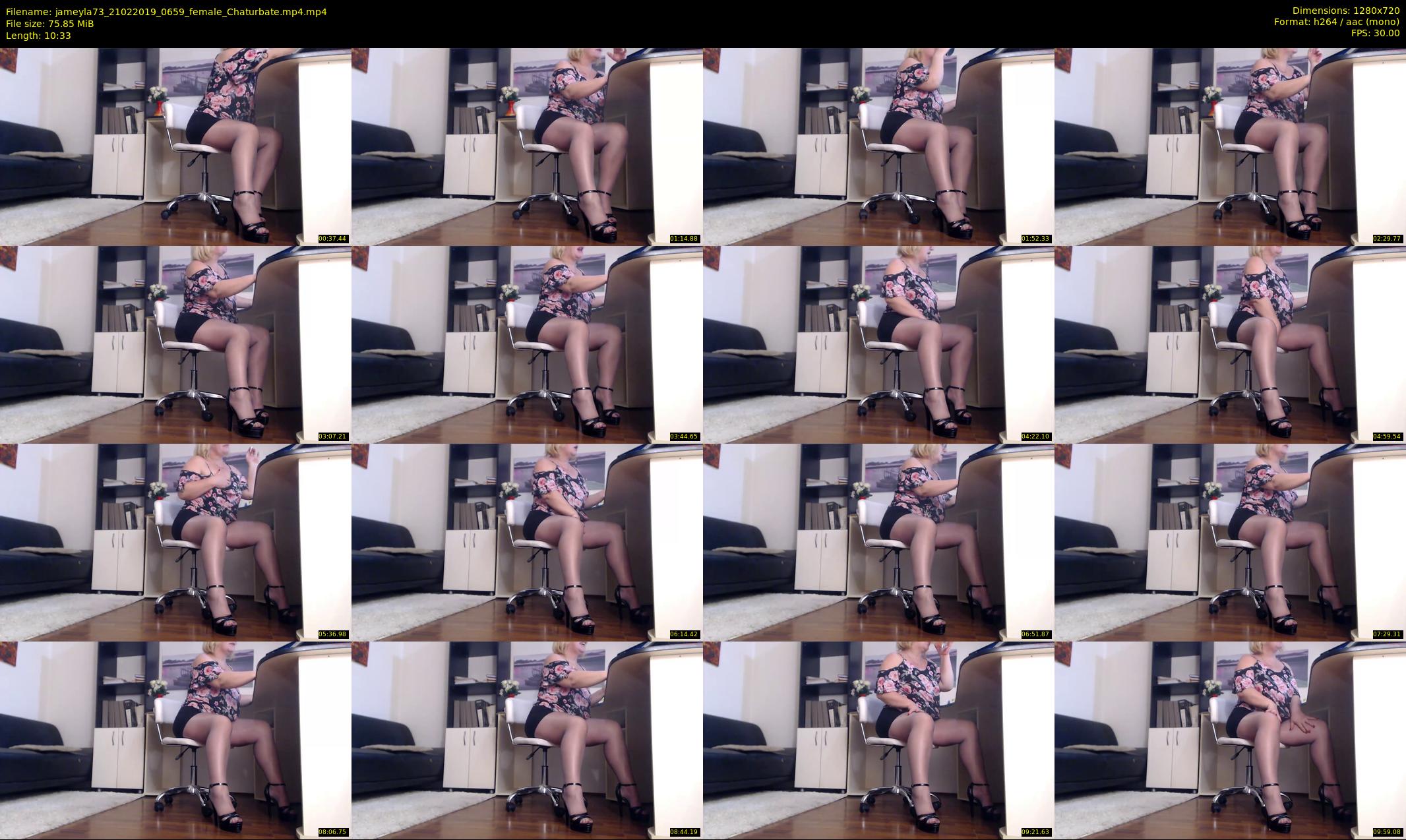jameyla73 — 11 minute Chaturbate female cam show recording, 720p, Feb 21, 2019