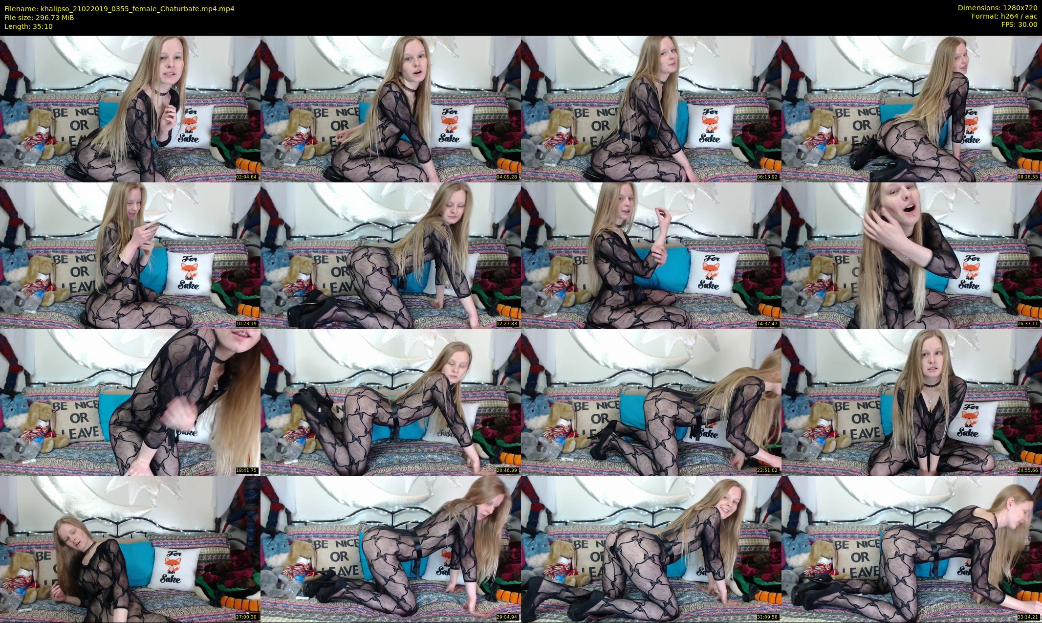 khalipso — 36 minute Chaturbate female cam show recording, 720p, Feb 21, 2019