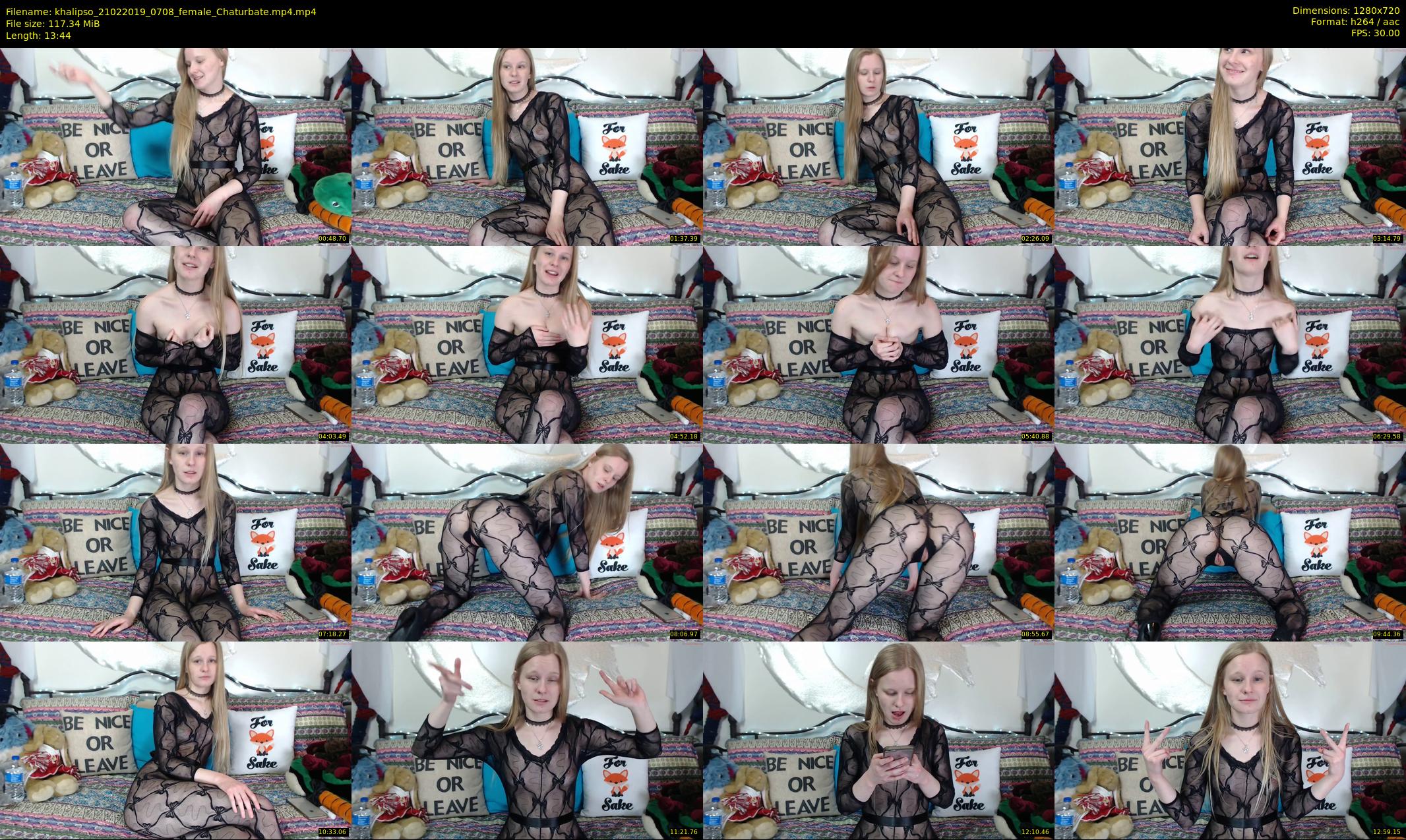 khalipso — 14 minute Chaturbate female cam show recording, 720p, Feb 21, 2019
