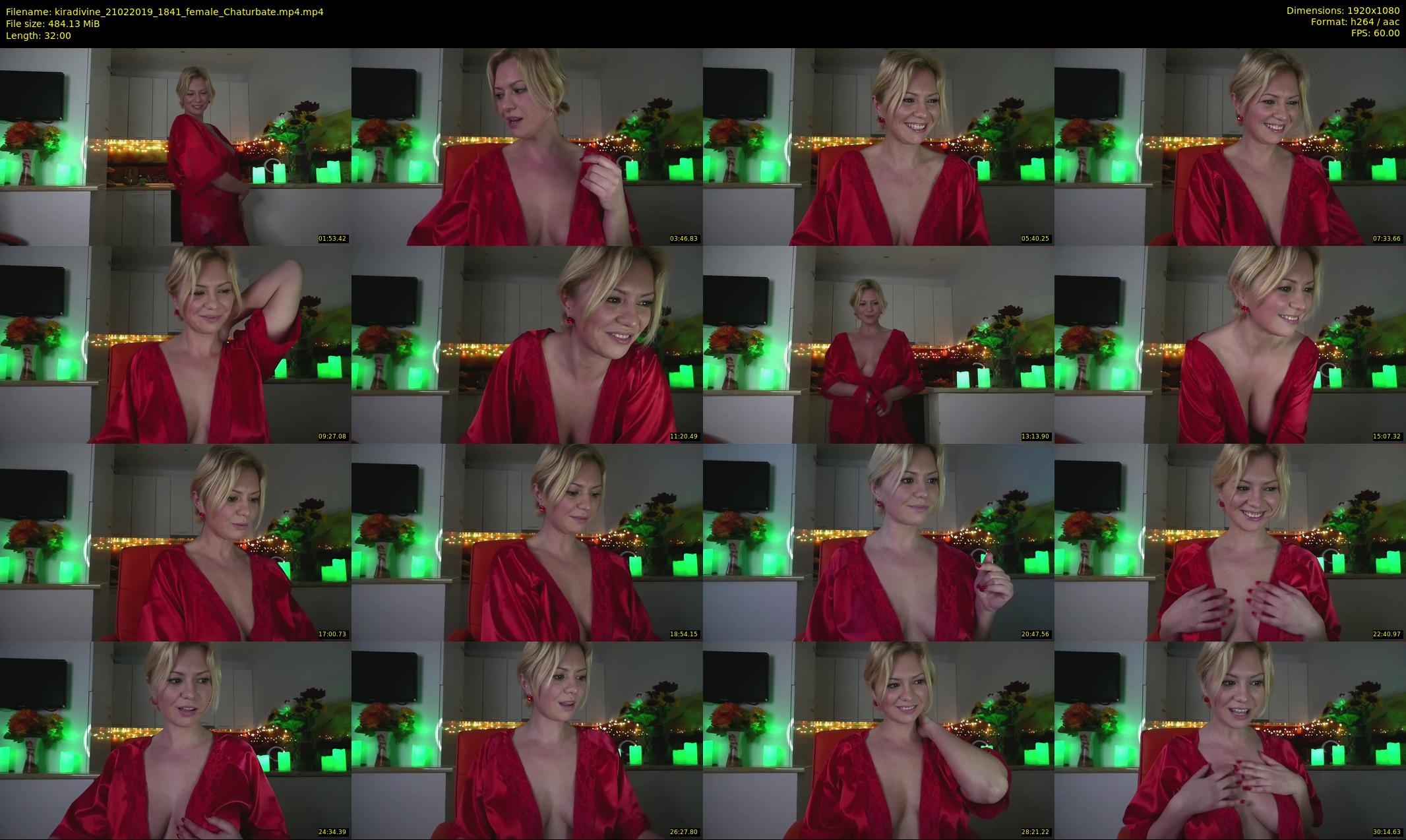 kiradivine — 32 minute Chaturbate female cam show recording, 1080p, Feb 21, 2019