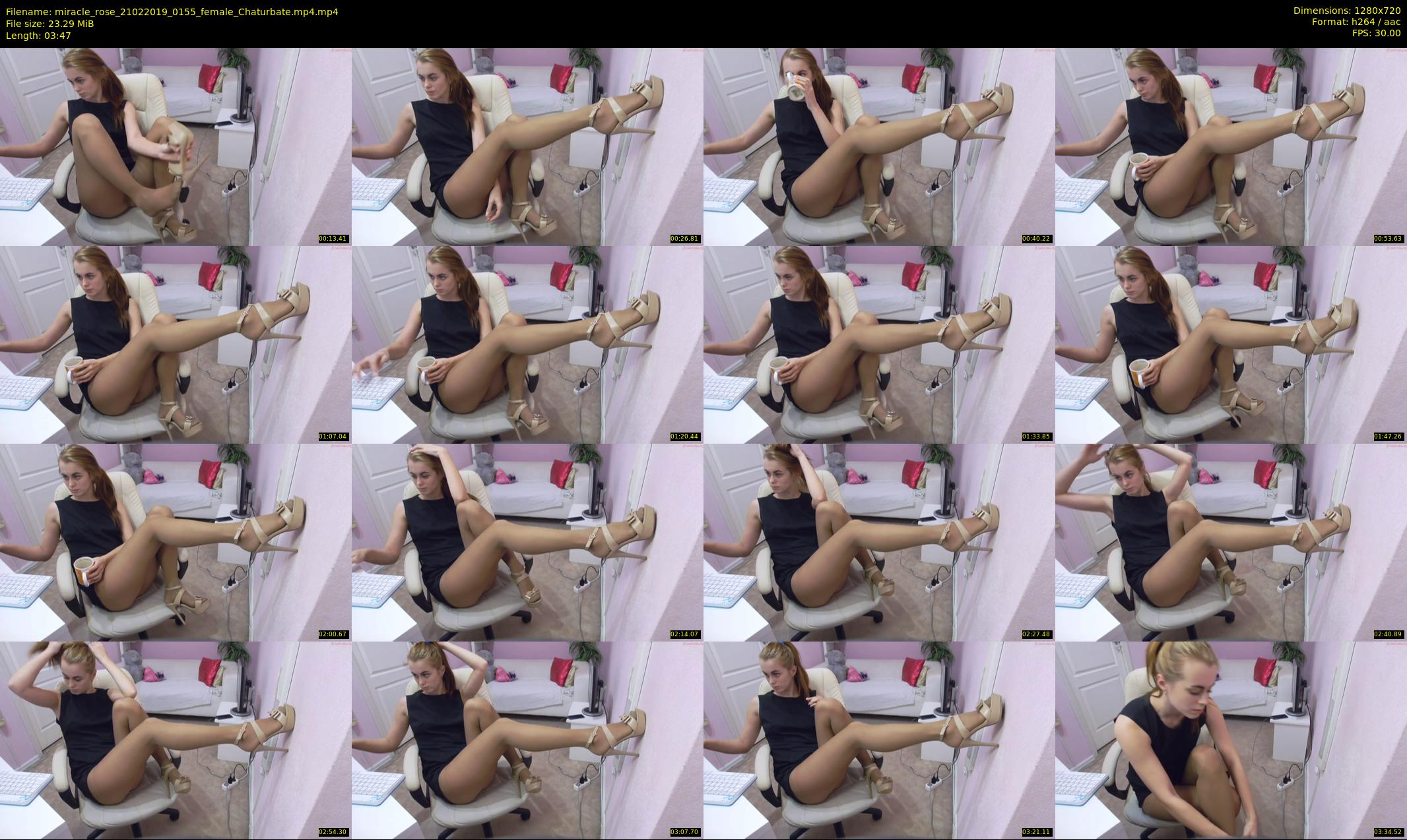 miracle_rose — 4 minute Chaturbate female cam show recording, 720p, Feb 21, 2019