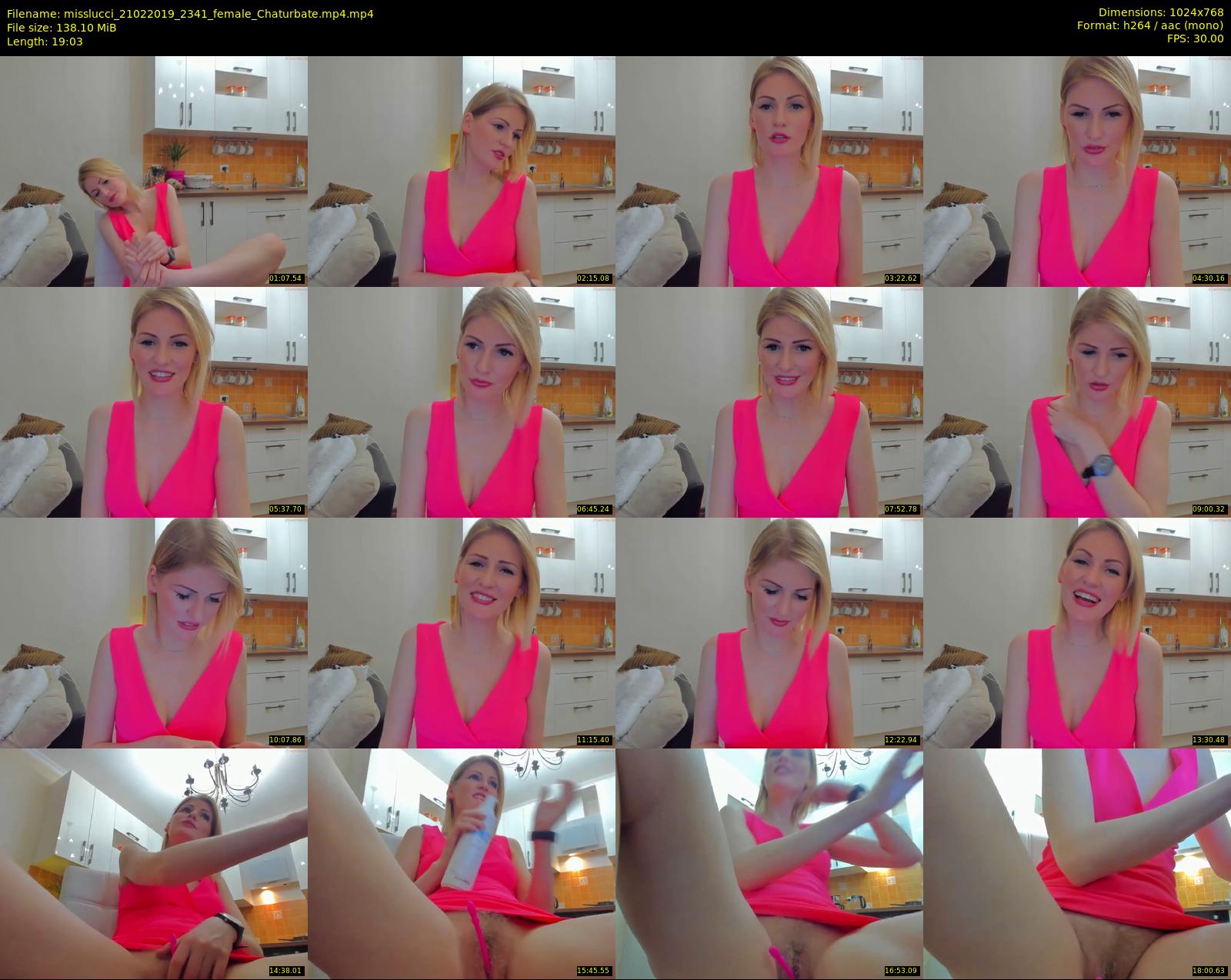 misslucci — 20 minute Chaturbate female cam show recording, 720p, Feb 21, 2019