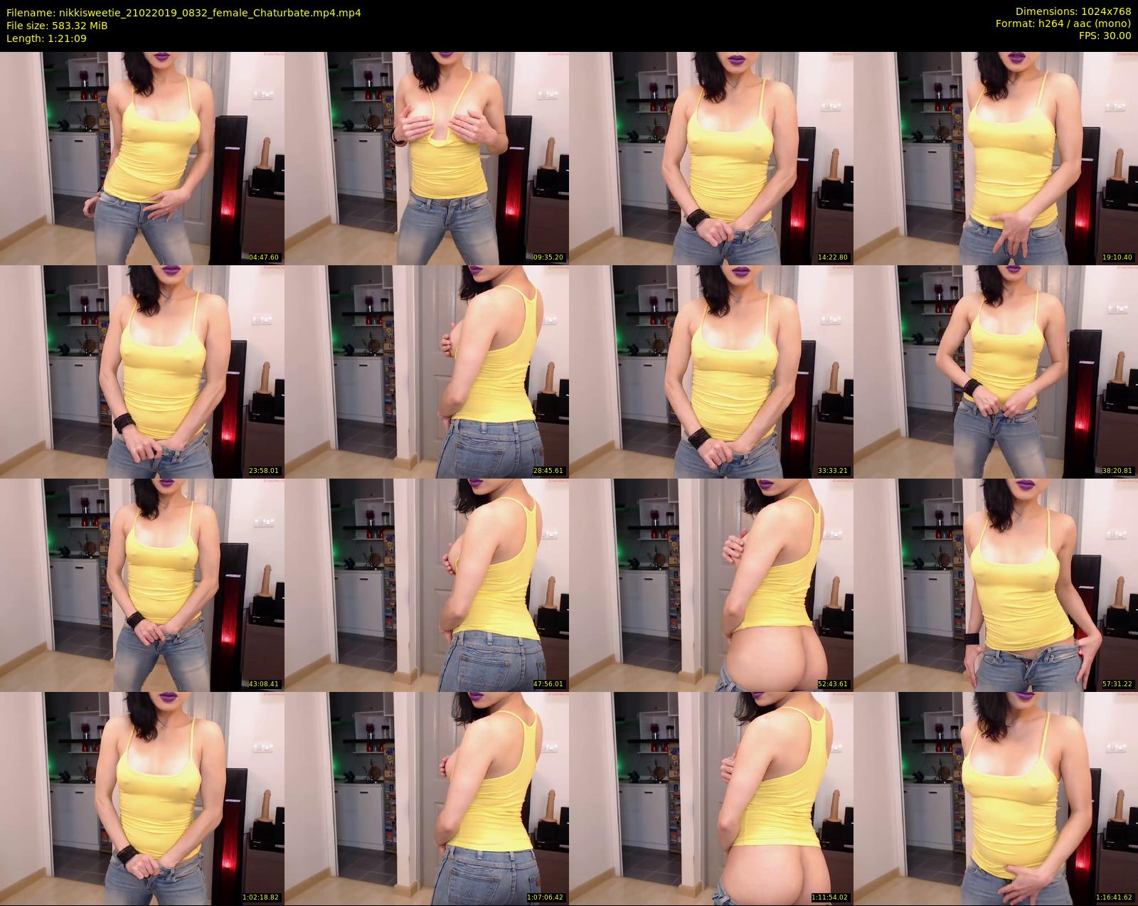 nikkisweetie — 82 minute Chaturbate female cam show recording, 720p, Feb 21, 2019