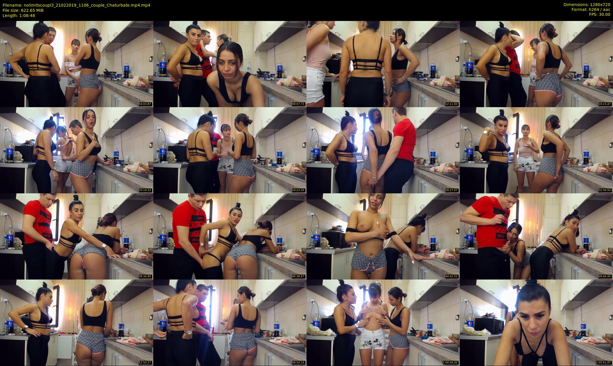 nolimitscoupl3 — 69 minute Chaturbate couple cam show recording, 720p, Feb 21, 2019