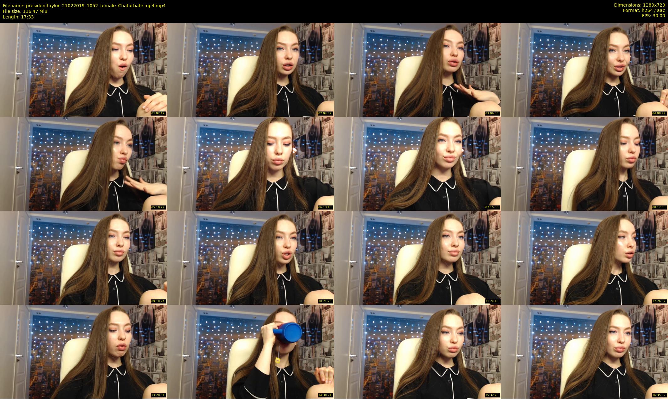 presidenttaylor — 18 minute Chaturbate female cam show recording, 720p, Feb 21, 2019