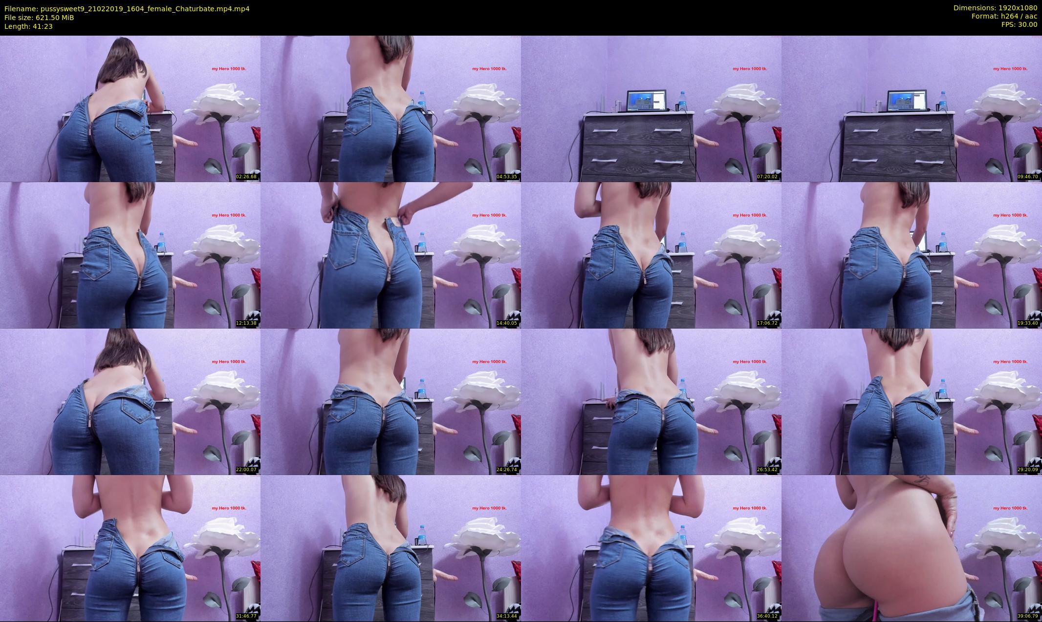 pussysweet9 — 42 minute Chaturbate female cam show recording, 1080p, Feb 21, 2019