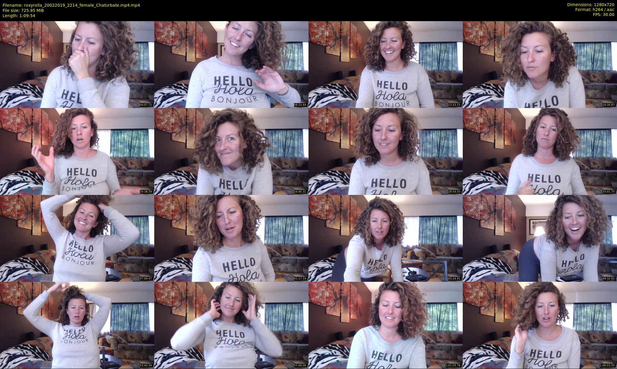 roxyrolla — 70 minute Chaturbate female cam show recording, 720p, Feb 20, 2019