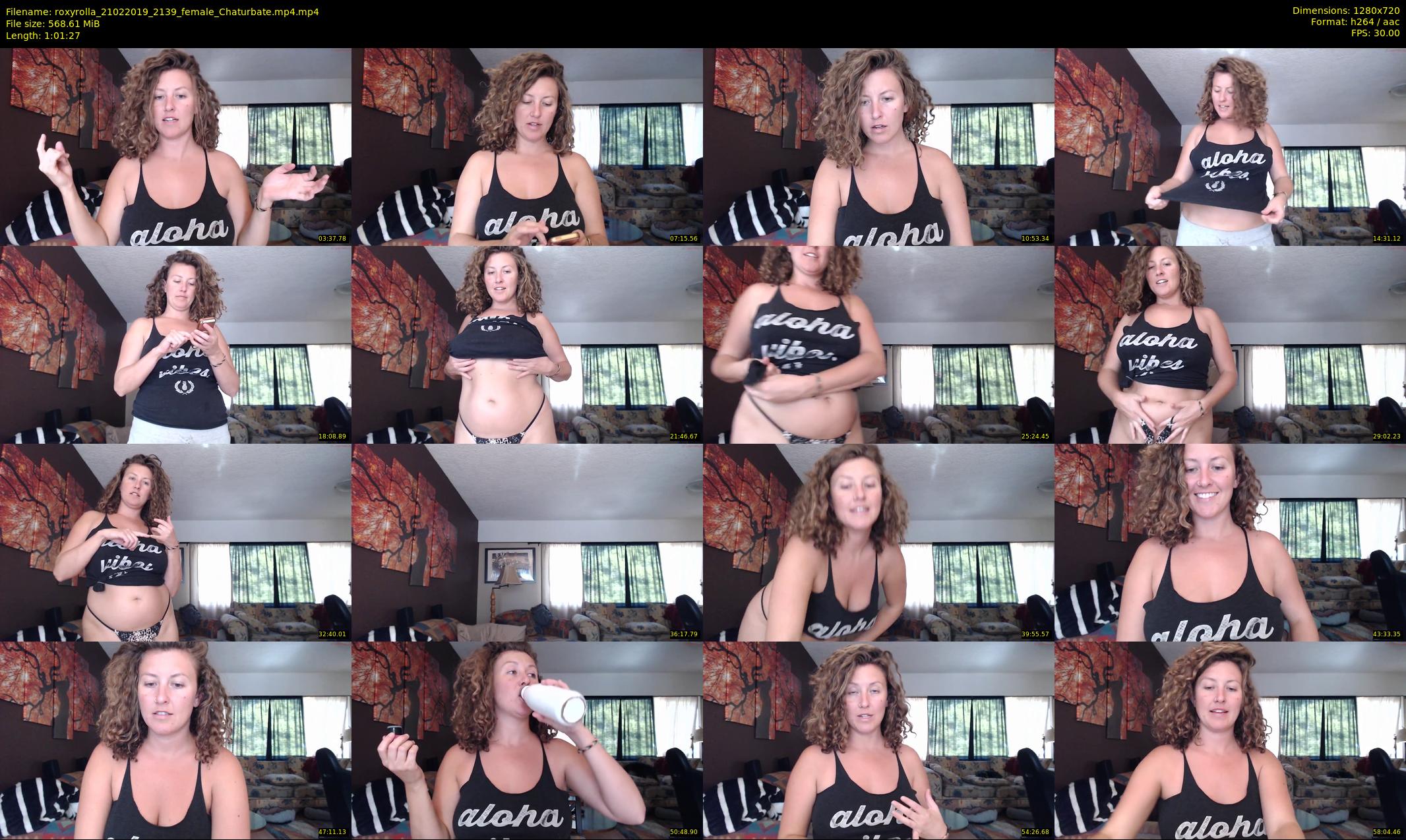 roxyrolla — 62 minute Chaturbate female cam show recording, 720p, Feb 21, 2019