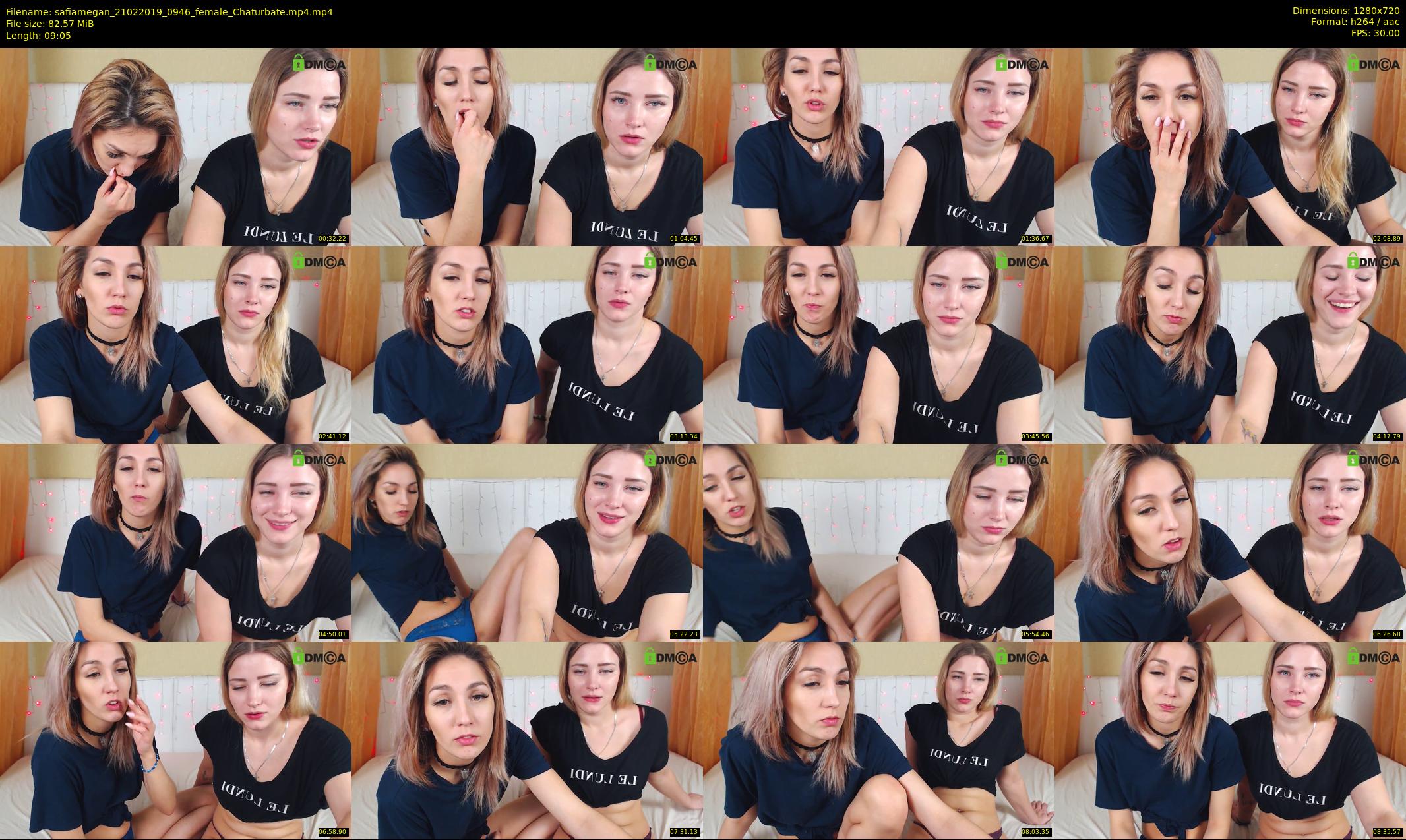 safiamegan — 10 minute Chaturbate couple cam show recording, 720p, Feb 21, 2019