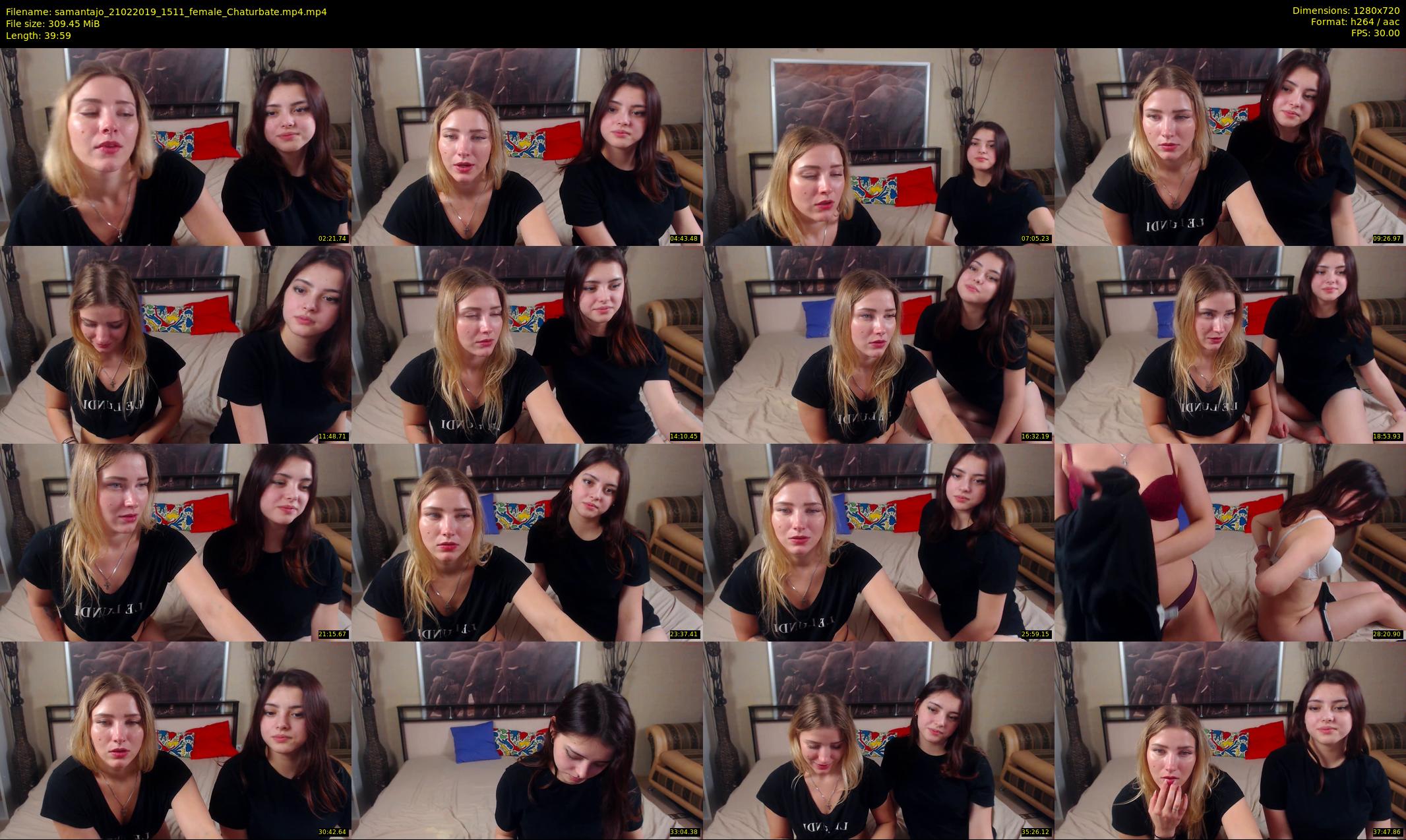 samantajo — 40 minute Chaturbate female cam show recording, 720p, Feb 21, 2019