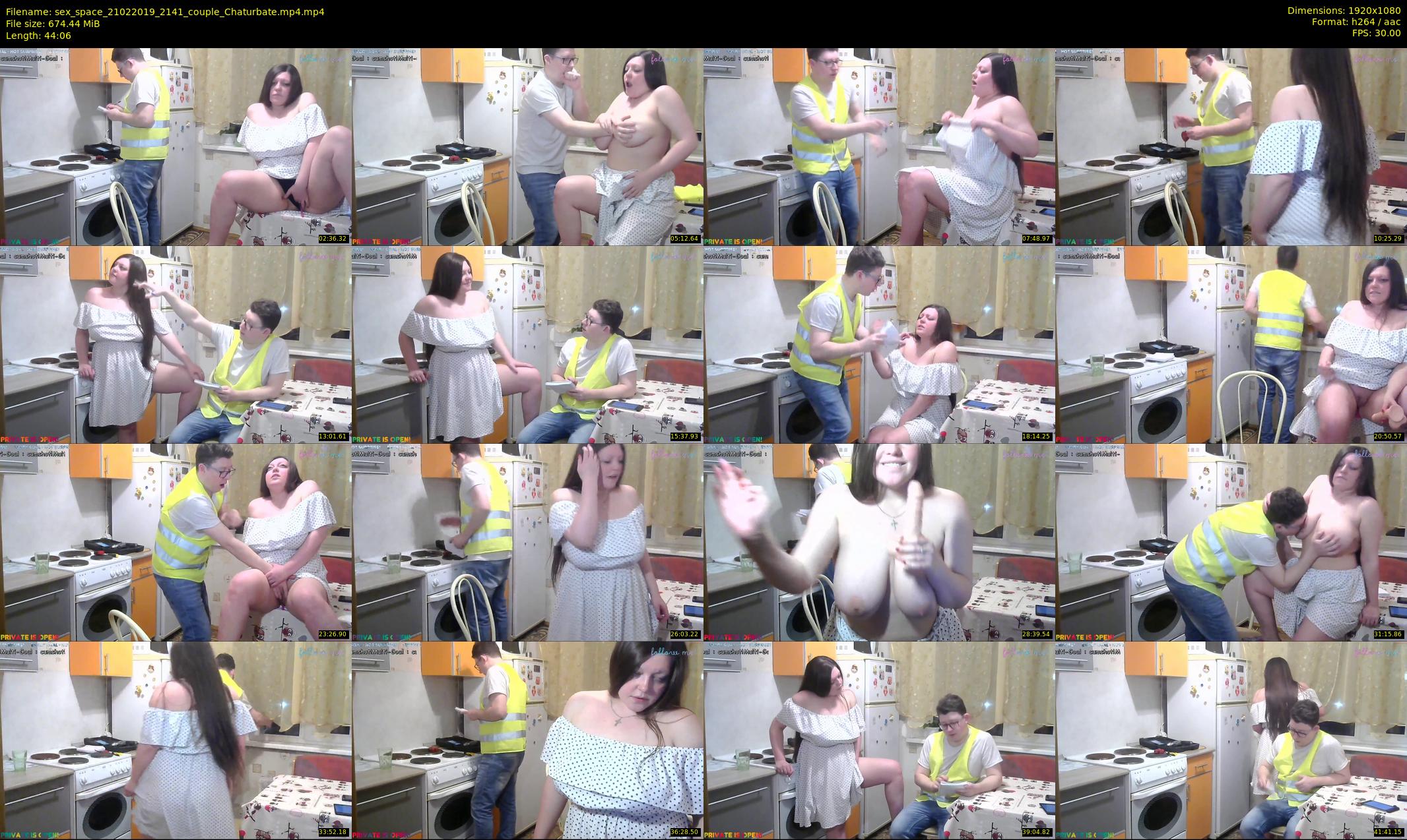 sex_space — 45 minute Chaturbate couple cam show recording, 1080p, Feb 21, 2019