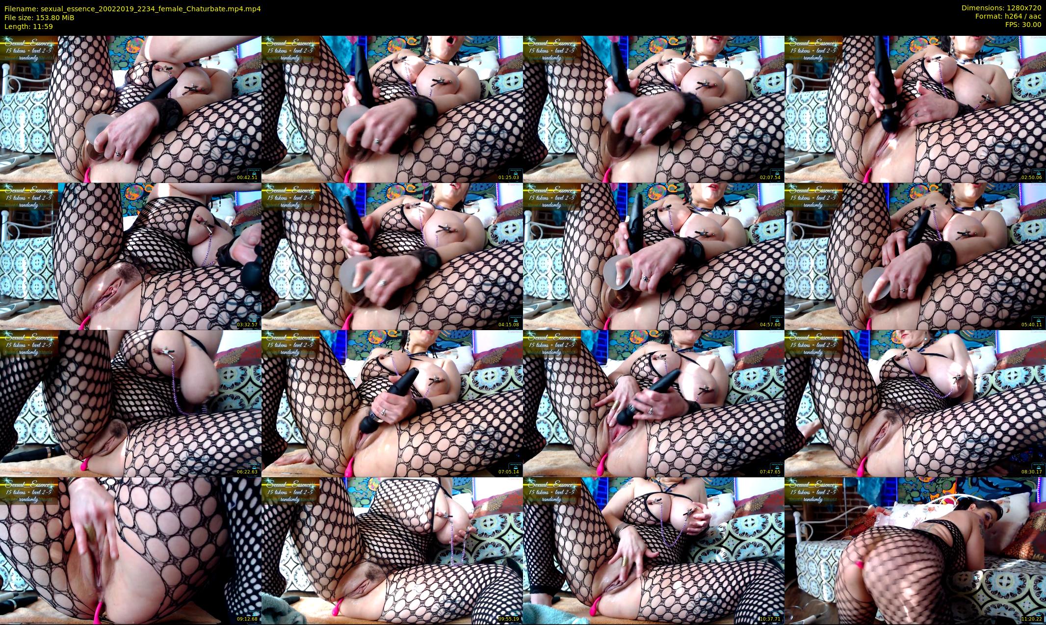sexual_essence — 12 minute Chaturbate female cam show recording, 720p, Feb 20, 2019