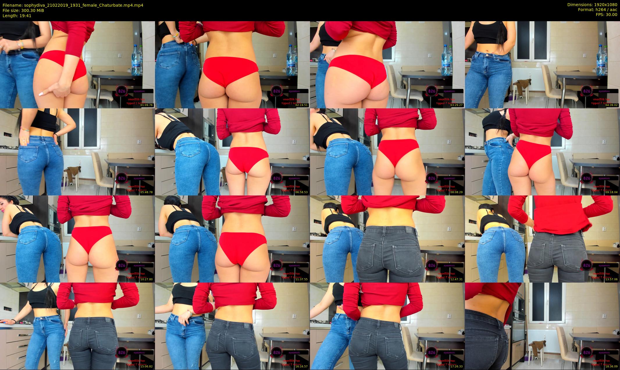 sophydiva — 20 minute Chaturbate female cam show recording, 1080p, Feb 21, 2019