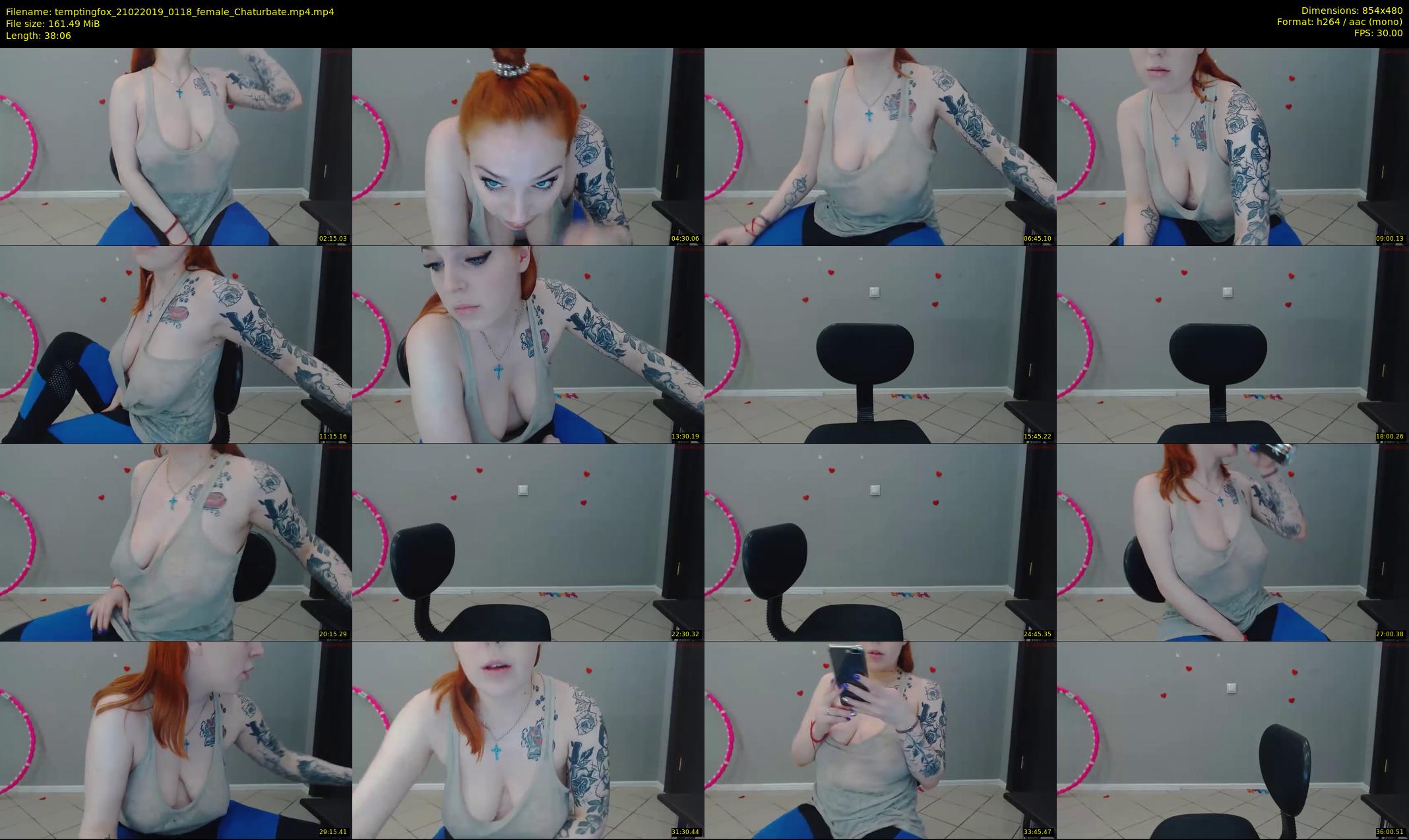 temptingfox — 39 minute Chaturbate female cam show recording, 480p, Feb 21, 2019