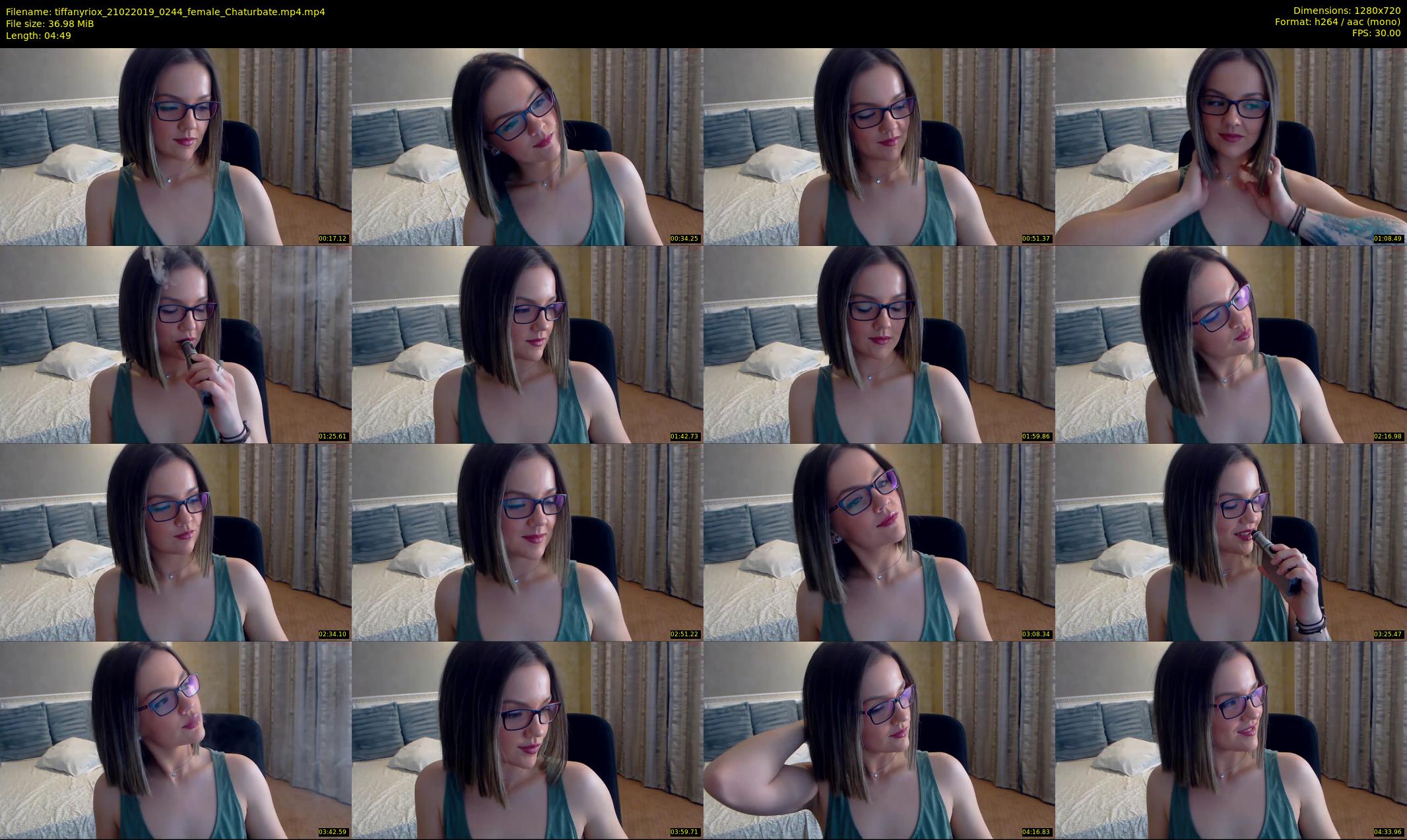 tiffanyriox — 5 minute Chaturbate female cam show recording, 720p, Feb 21, 2019
