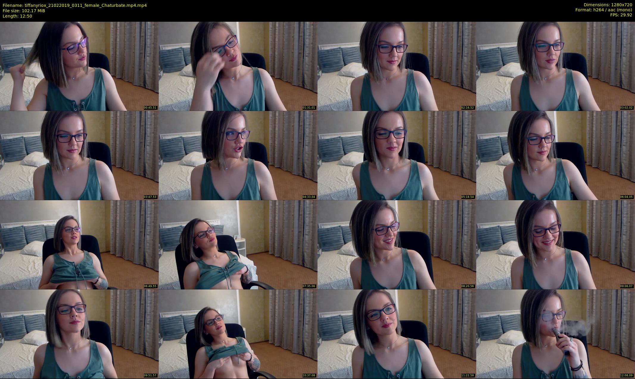 tiffanyriox — 13 minute Chaturbate female cam show recording, 720p, Feb 21, 2019