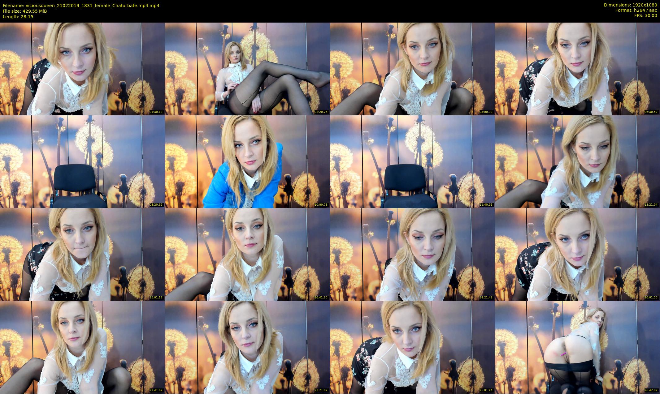 viciousqueen — 29 minute Chaturbate female cam show recording, 1080p, Feb 21, 2019