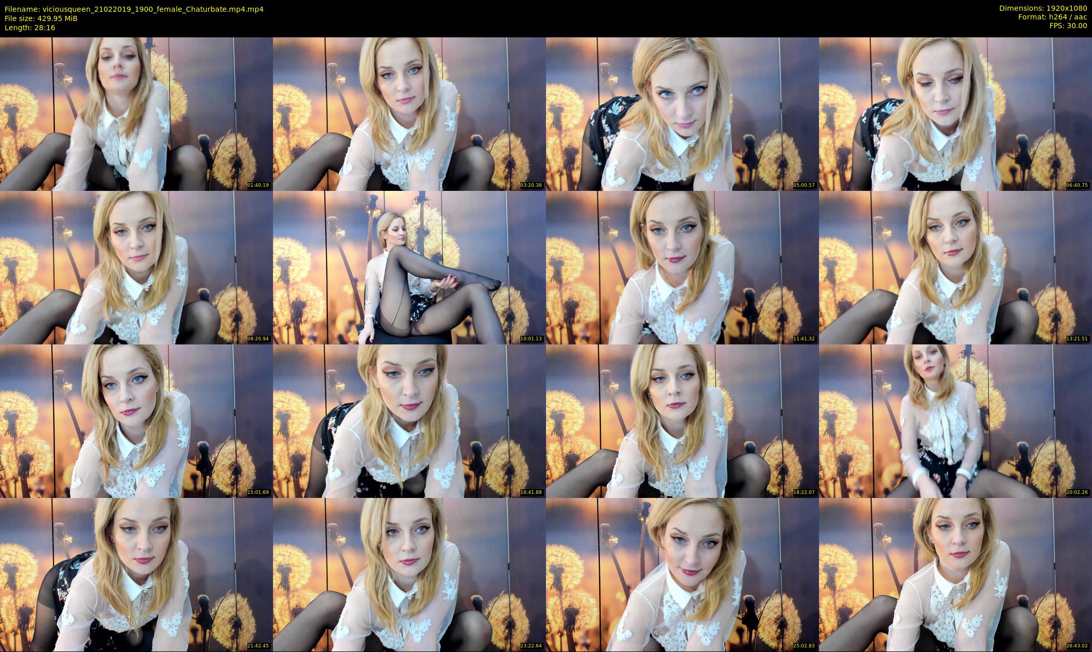 viciousqueen — 29 minute Chaturbate female cam show recording, 1080p, Feb 21, 2019