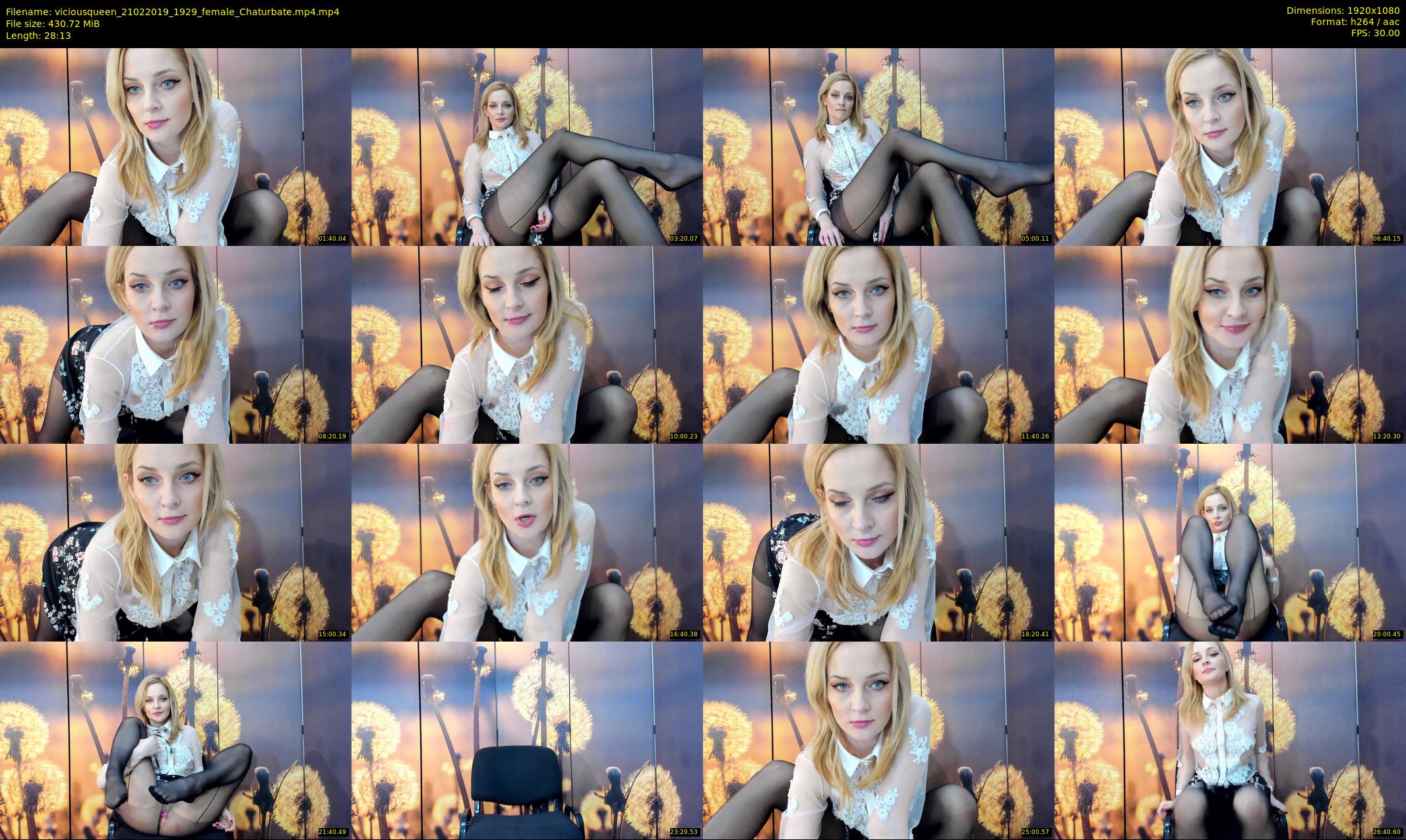 viciousqueen — 29 minute Chaturbate female cam show recording, 1080p, Feb 21, 2019