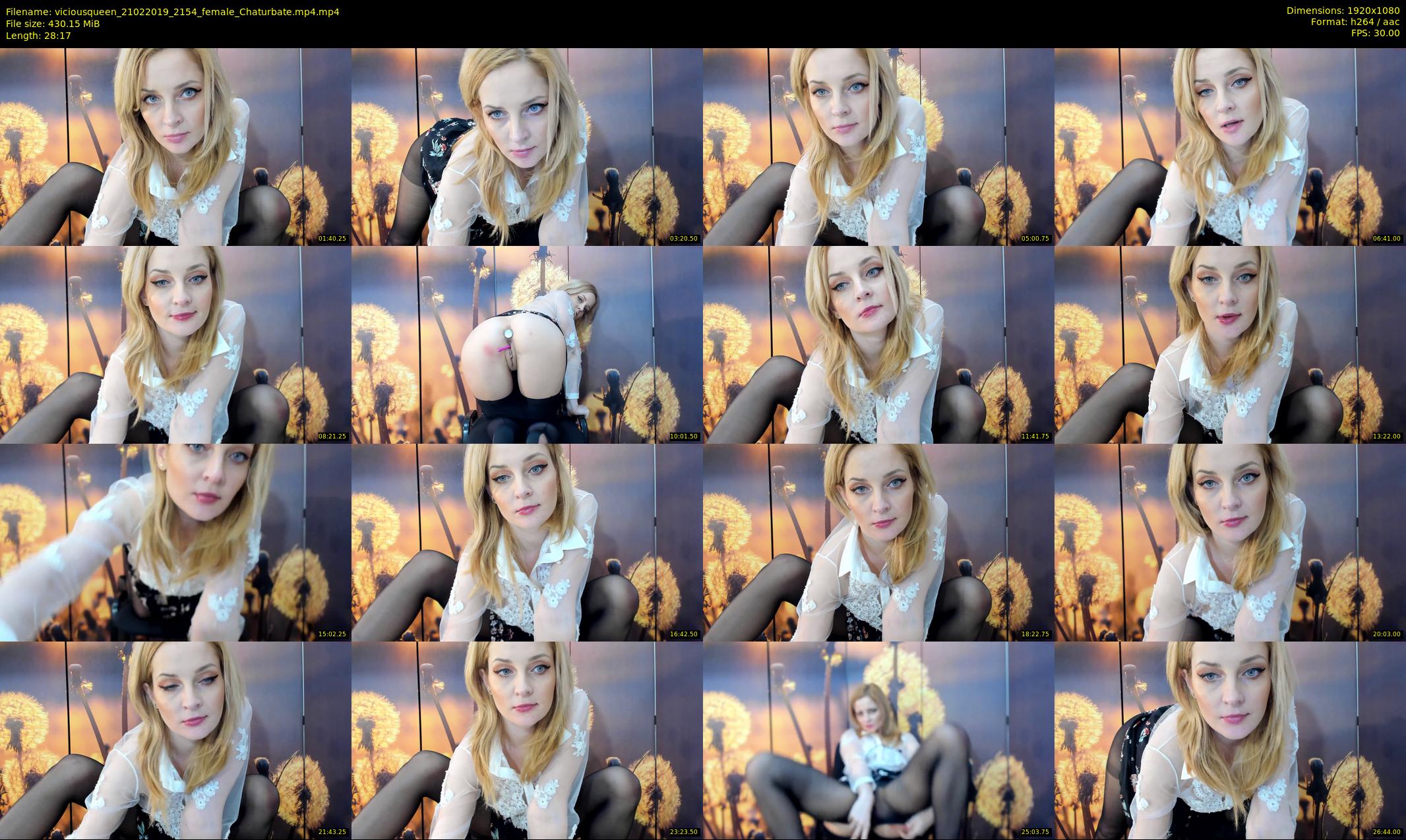 viciousqueen — 29 minute Chaturbate female cam show recording, 1080p, Feb 21, 2019