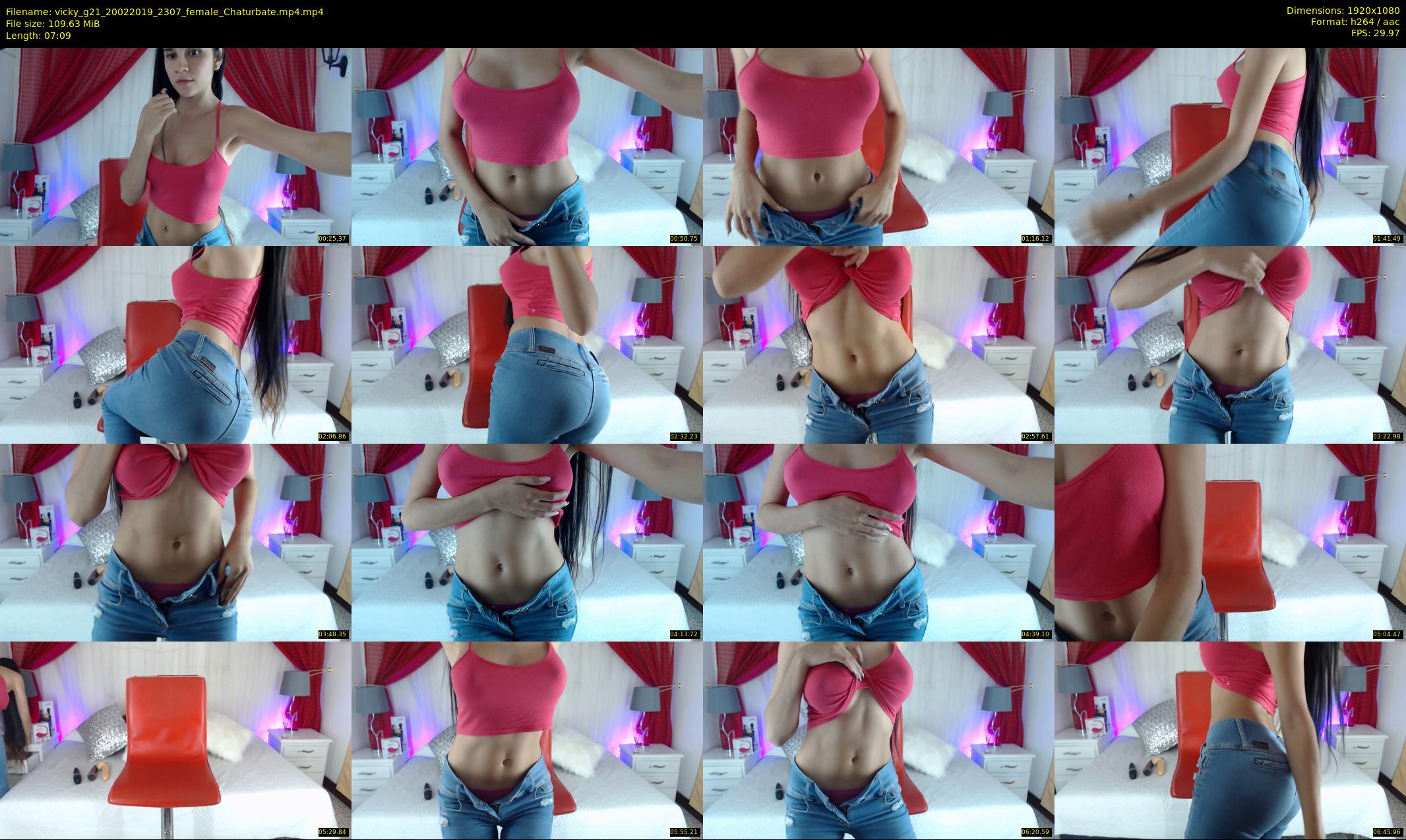 vicky_g21 — 8 minute Chaturbate female cam show recording, 1080p, Feb 20, 2019