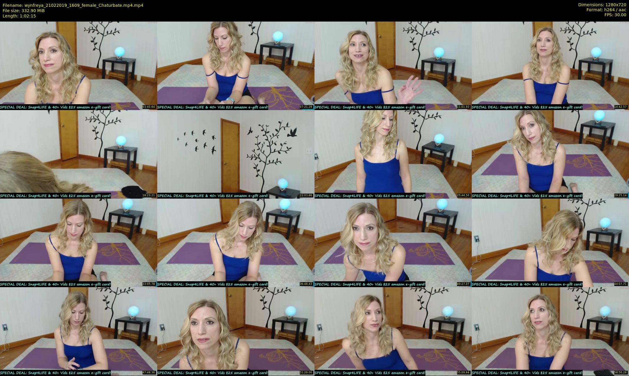 wynfreya — 63 minute Chaturbate female cam show recording, 720p, Feb 21, 2019