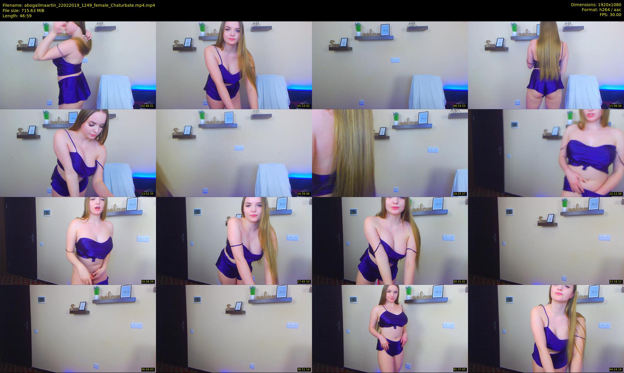 abogailmaartin — 47 minute Chaturbate female cam show recording, 1080p, Feb 22, 2019