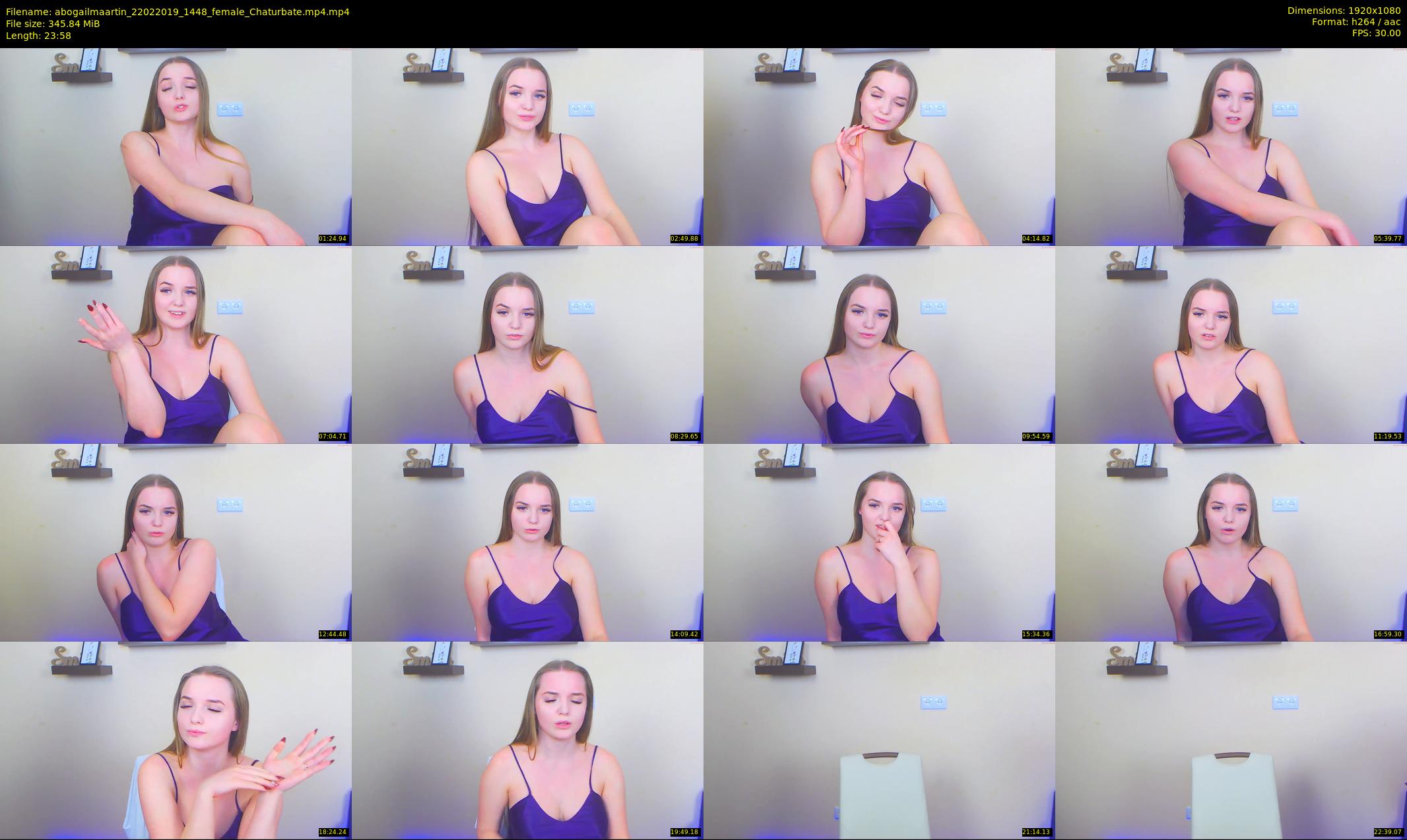 abogailmaartin — 24 minute Chaturbate female cam show recording, 1080p, Feb 22, 2019