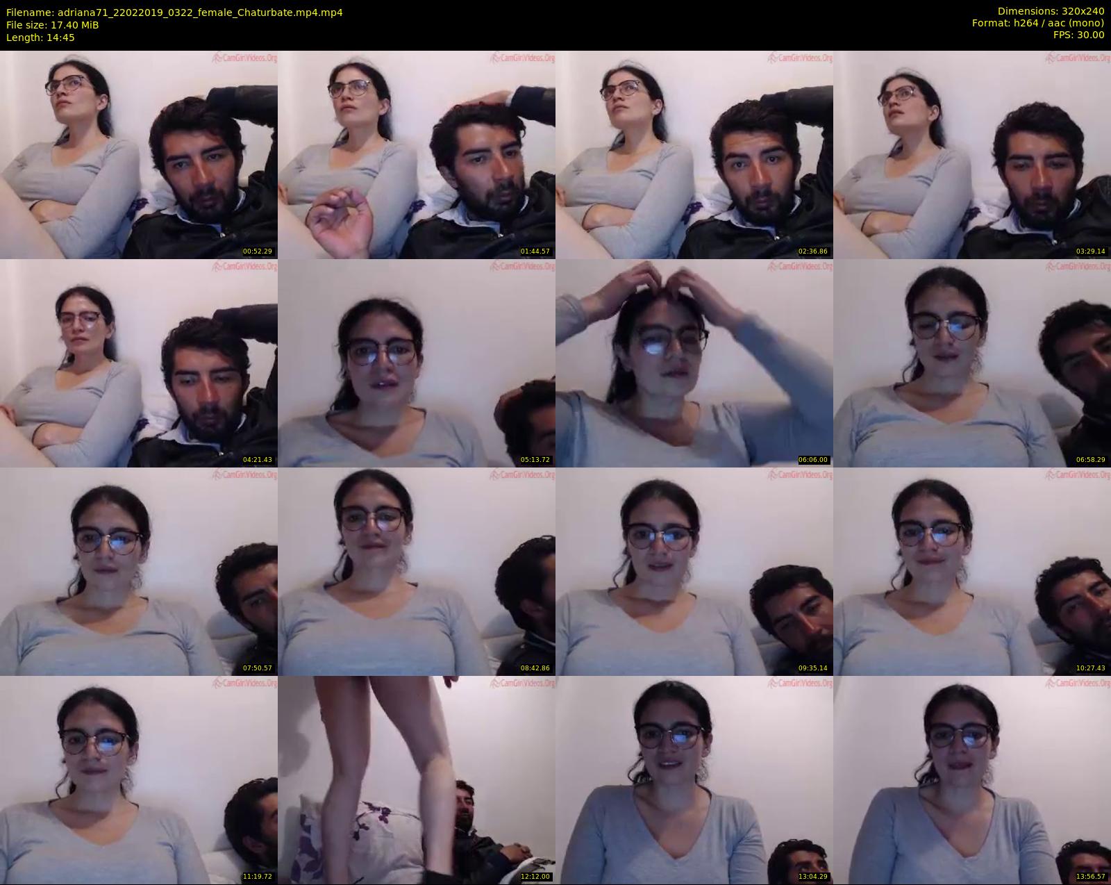 adriana71 — 15 minute Chaturbate couple cam show recording, SD, Feb 22, 2019