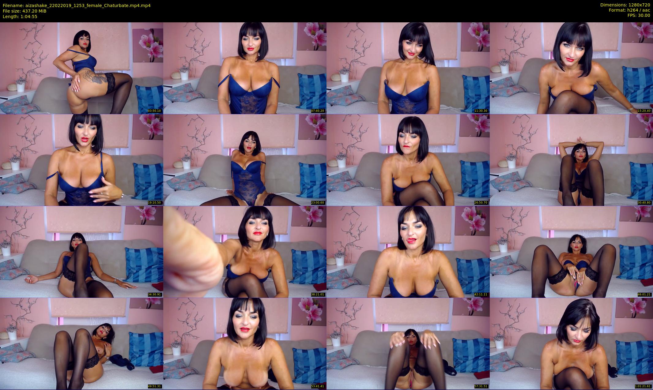 aizashake — 65 minute Chaturbate female cam show recording, 720p, Feb 22, 2019