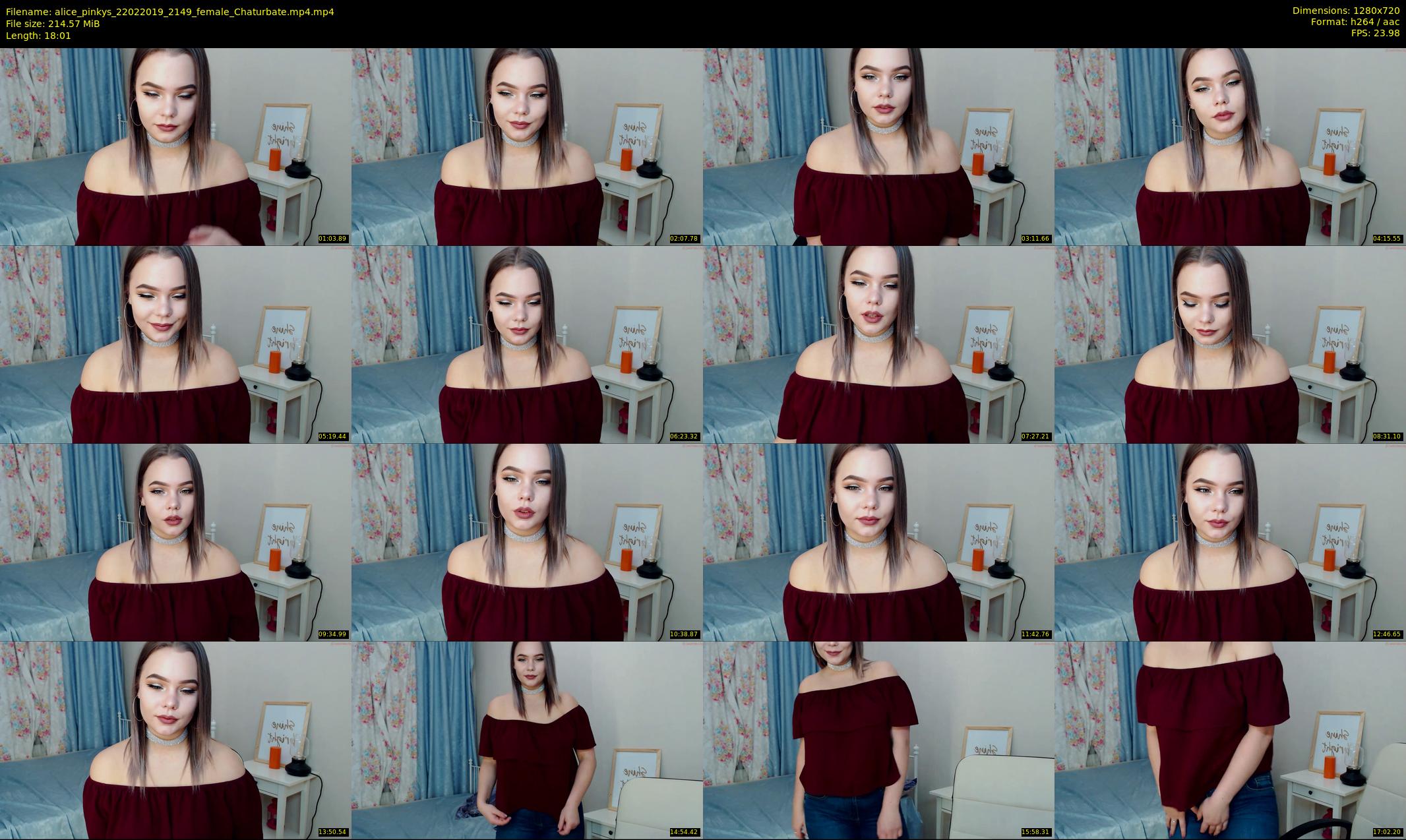 alice_pinkys — 19 minute Chaturbate female cam show recording, 720p, Feb 22, 2019