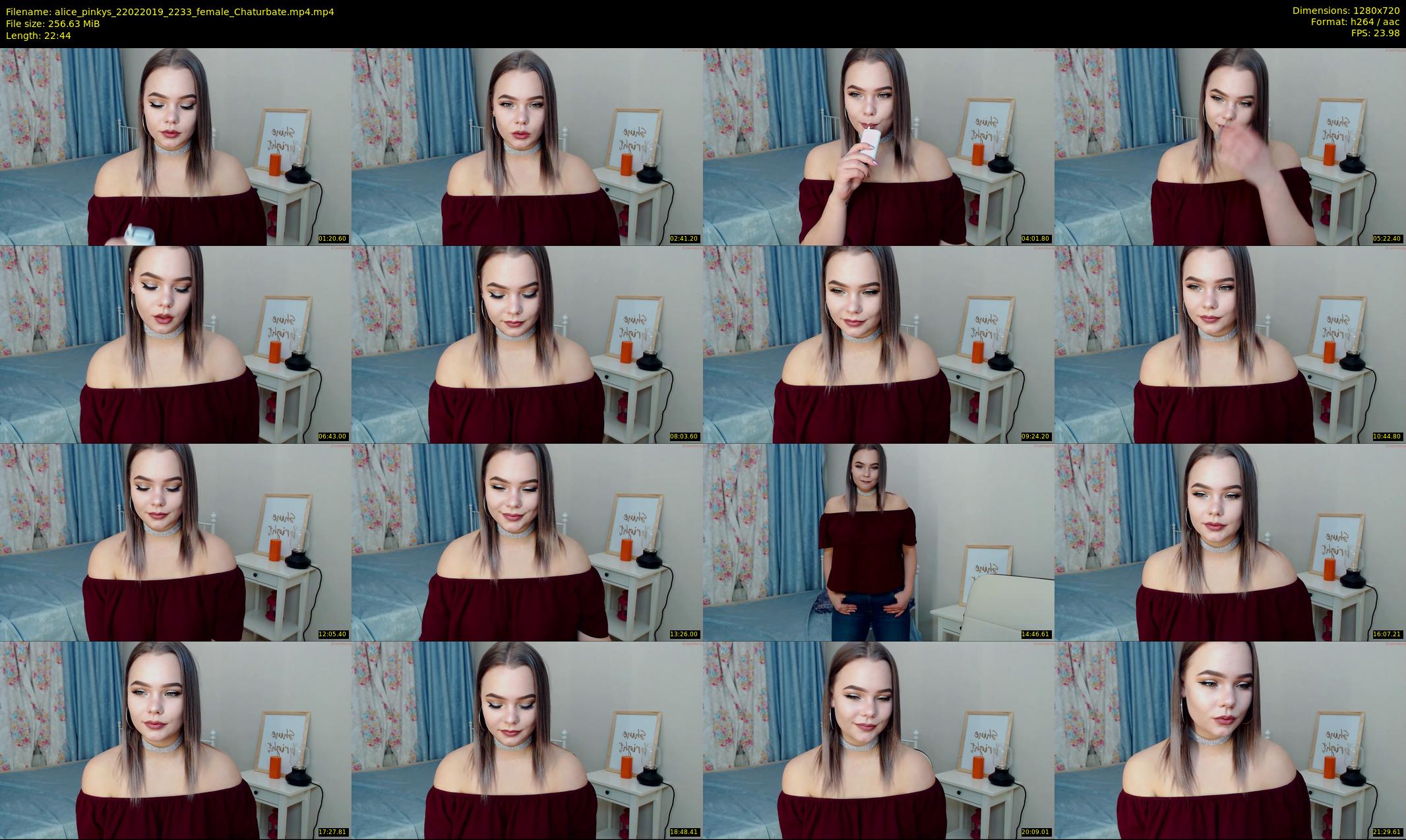 alice_pinkys — 23 minute Chaturbate female cam show recording, 720p, Feb 22, 2019