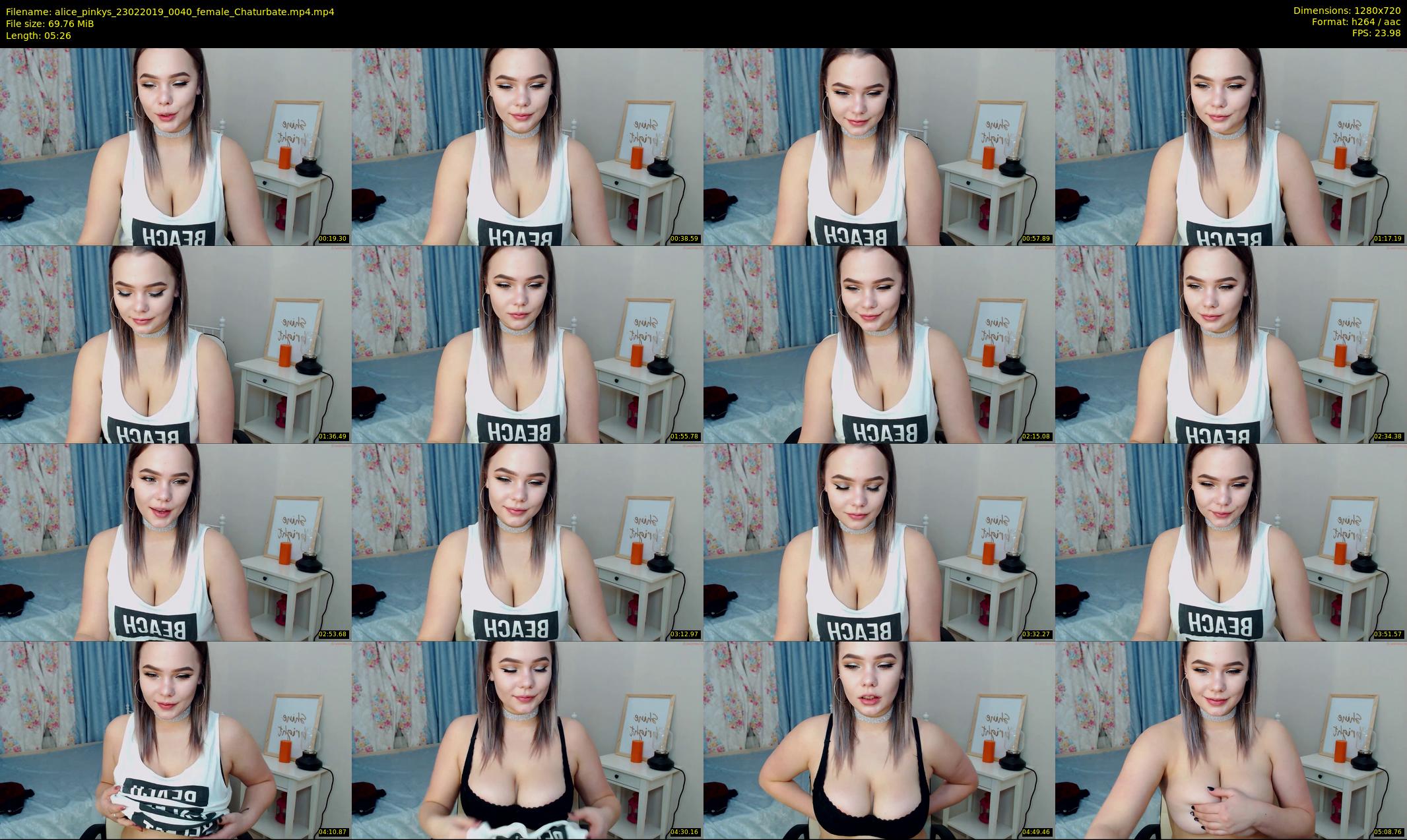 alice_pinkys — 6 minute Chaturbate female cam show recording, 720p, Feb 23, 2019