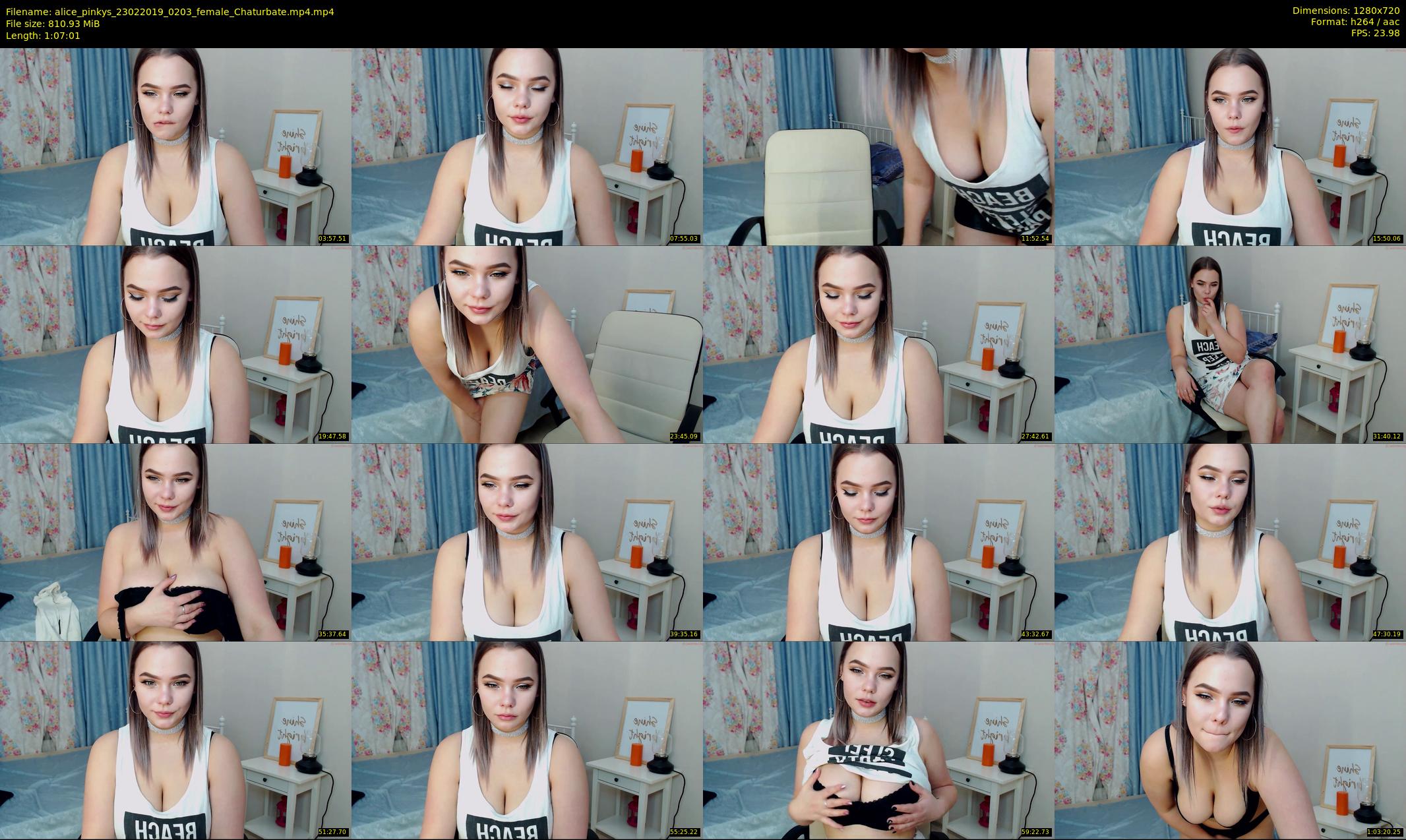 alice_pinkys — 68 minute Chaturbate female cam show recording, 720p, Feb 23, 2019