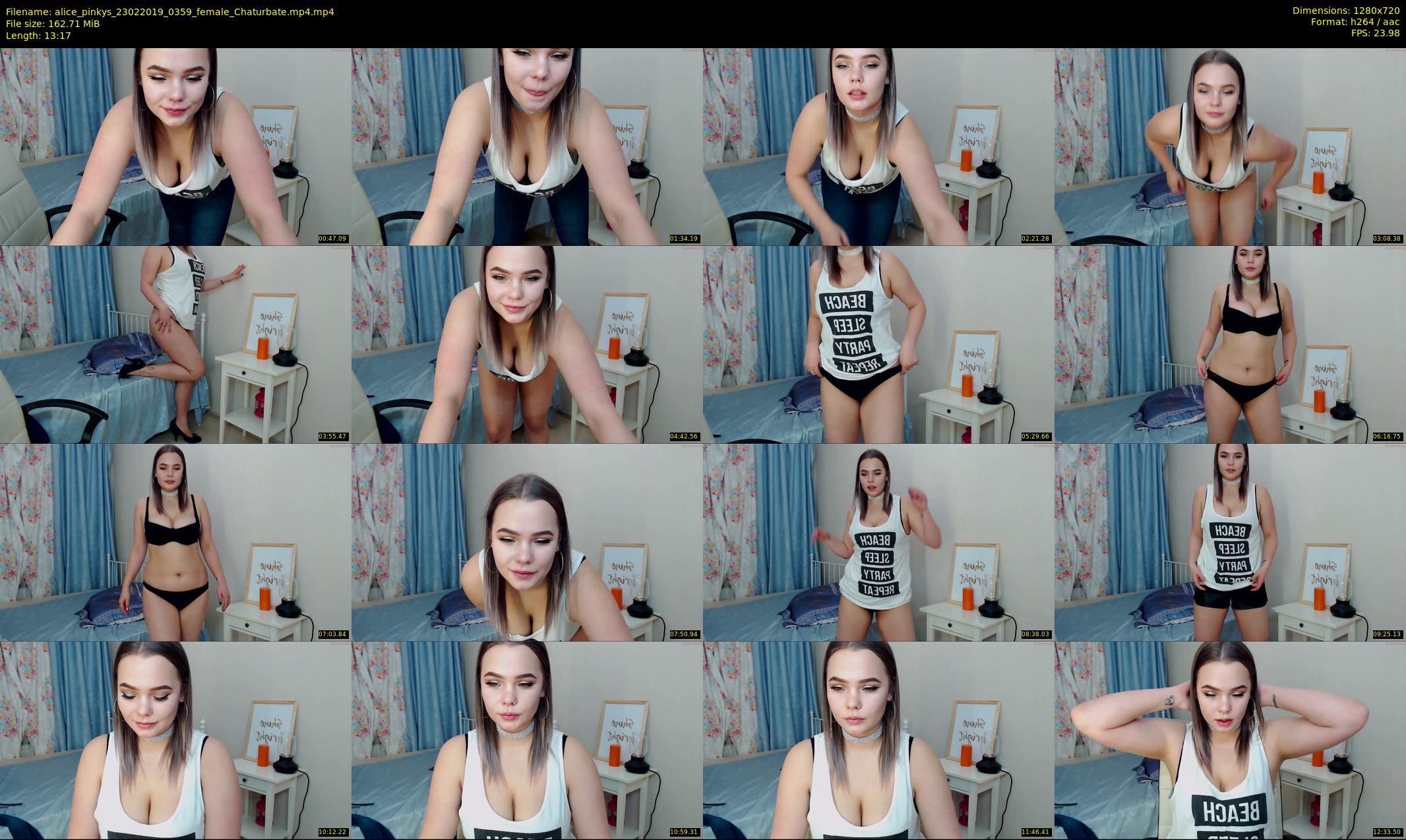alice_pinkys — 14 minute Chaturbate female cam show recording, 720p, Feb 23, 2019