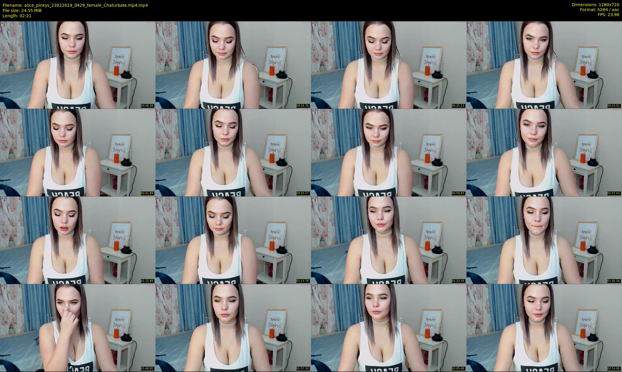 alice_pinkys — 3 minute Chaturbate female cam show recording, 720p, Feb 23, 2019