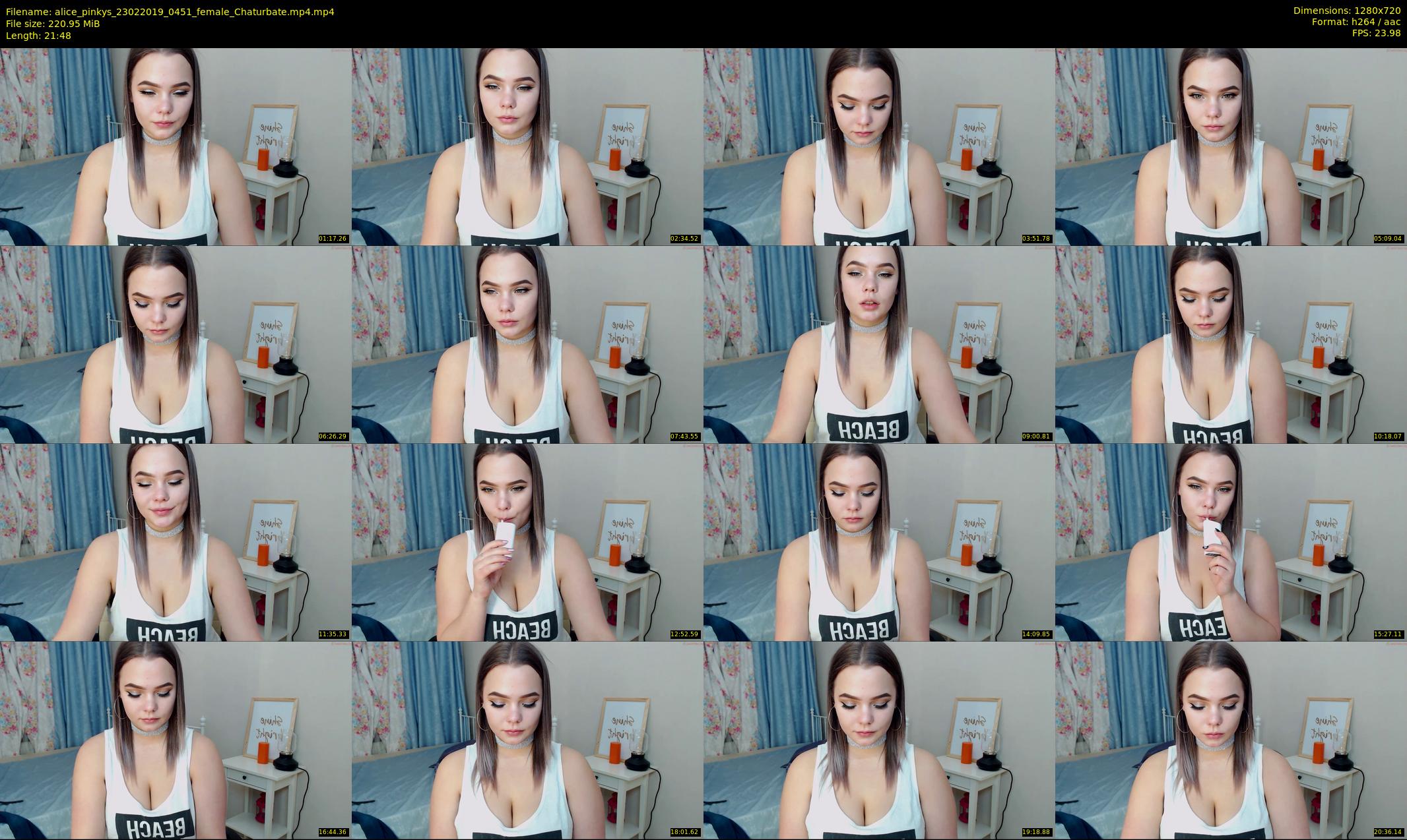alice_pinkys — 22 minute Chaturbate female cam show recording, 720p, Feb 23, 2019
