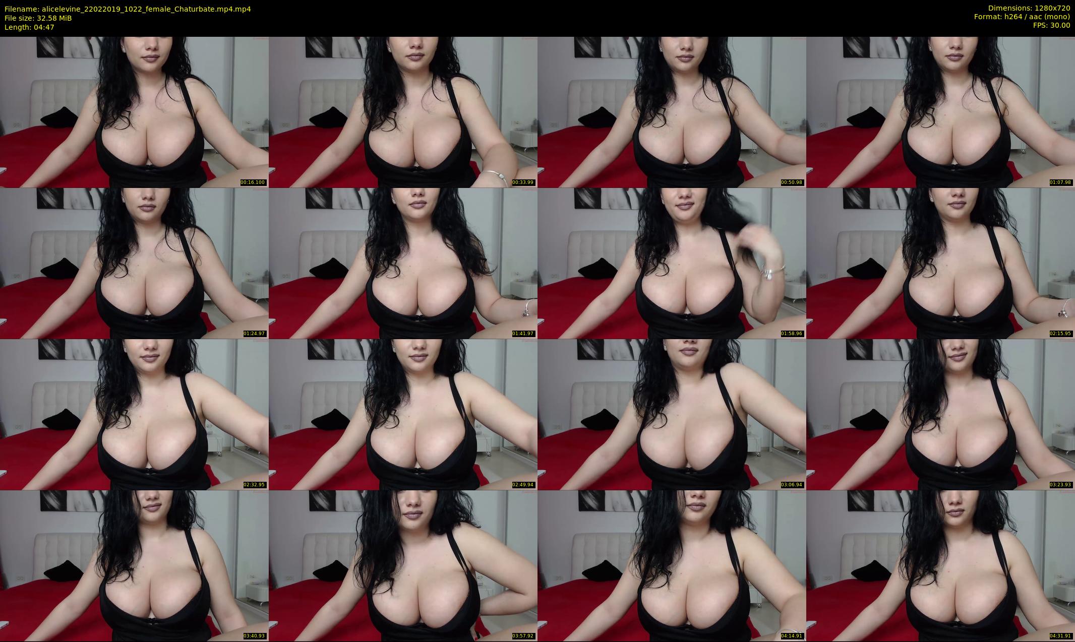alicelevine — 5 minute Chaturbate female cam show recording, 720p, Feb 22, 2019