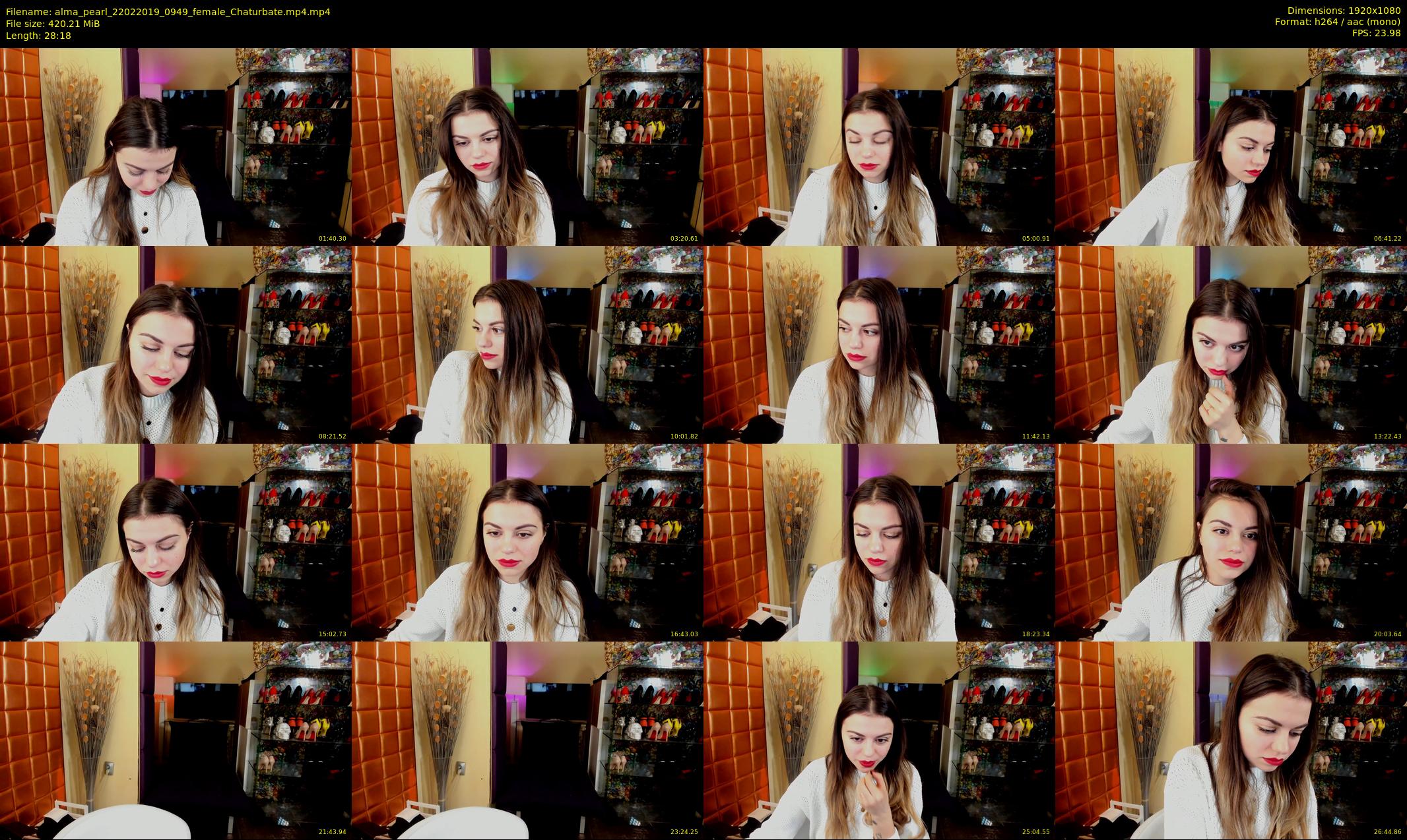 alma_pearl — 29 minute Chaturbate female cam show recording, 1080p, Feb 22, 2019