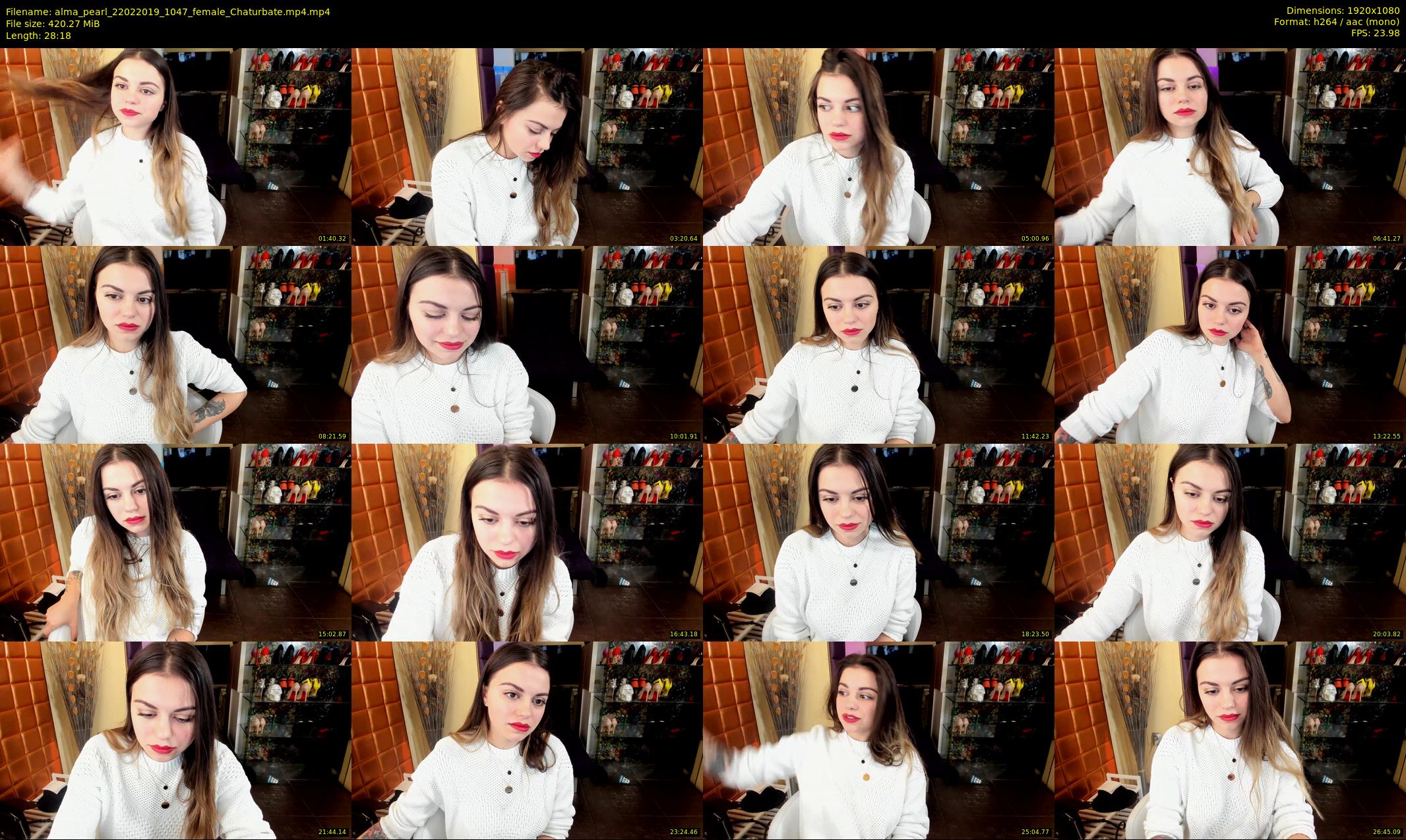 alma_pearl — 29 minute Chaturbate female cam show recording, 1080p, Feb 22, 2019