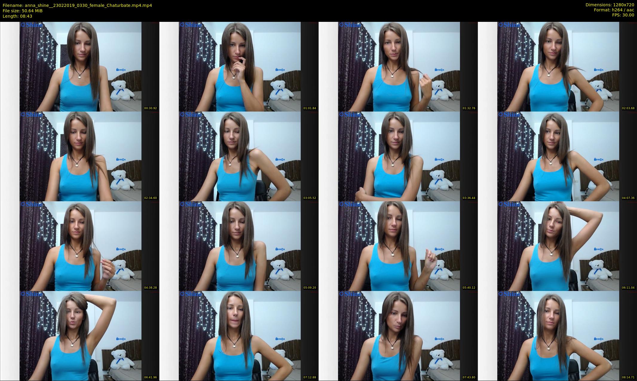anna_shine_ — 9 minute Chaturbate female cam show recording, 720p, Feb 23, 2019