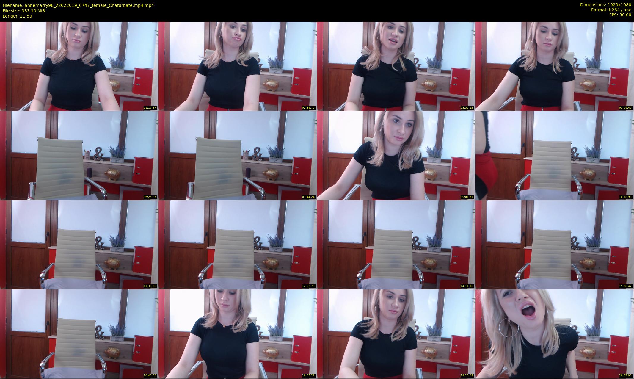 annemarry96 — 22 minute Chaturbate female cam show recording, 1080p, Feb 22, 2019