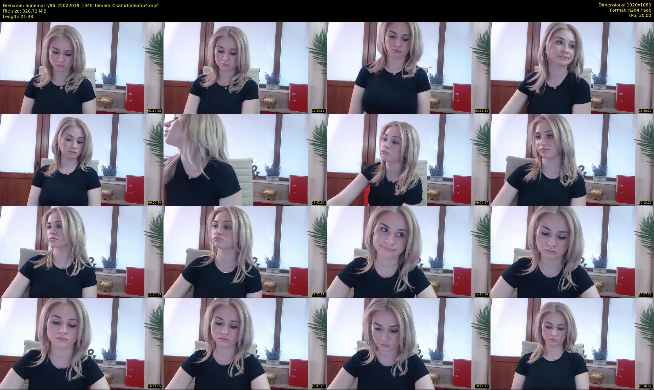 annemarry96 — 22 minute Chaturbate female cam show recording, 1080p, Feb 22, 2019