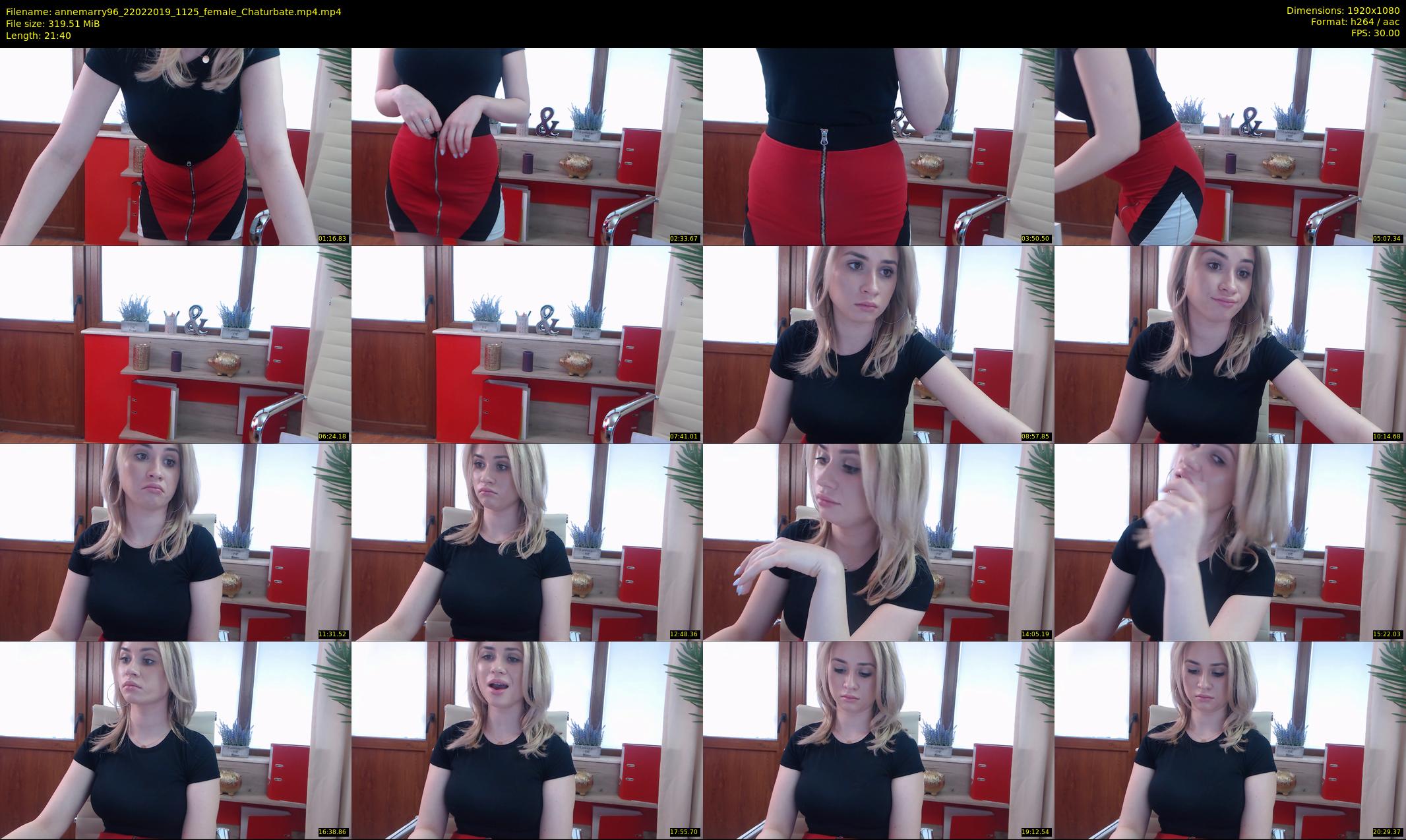annemarry96 — 22 minute Chaturbate female cam show recording, 1080p, Feb 22, 2019