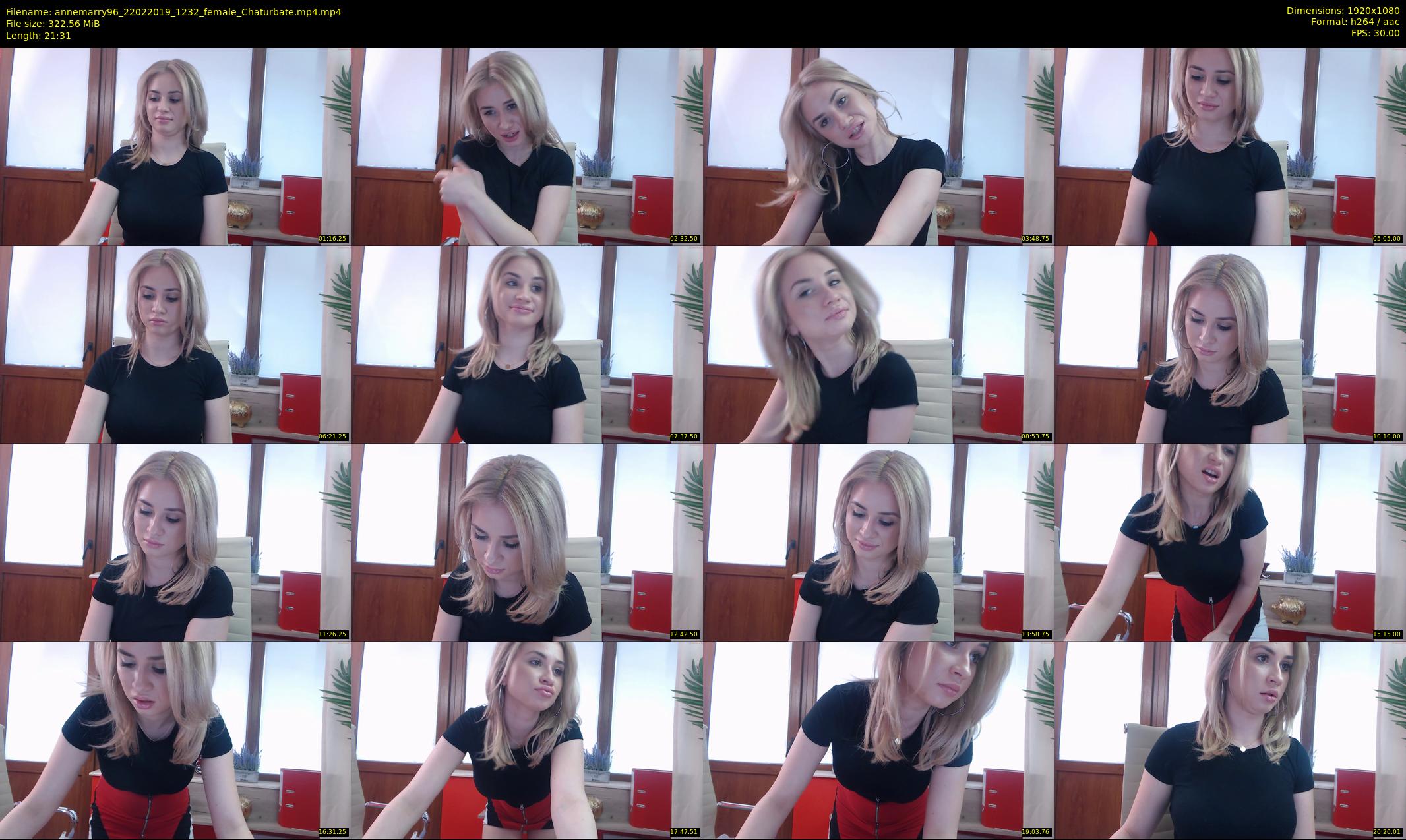 annemarry96 — 22 minute Chaturbate female cam show recording, 1080p, Feb 22, 2019